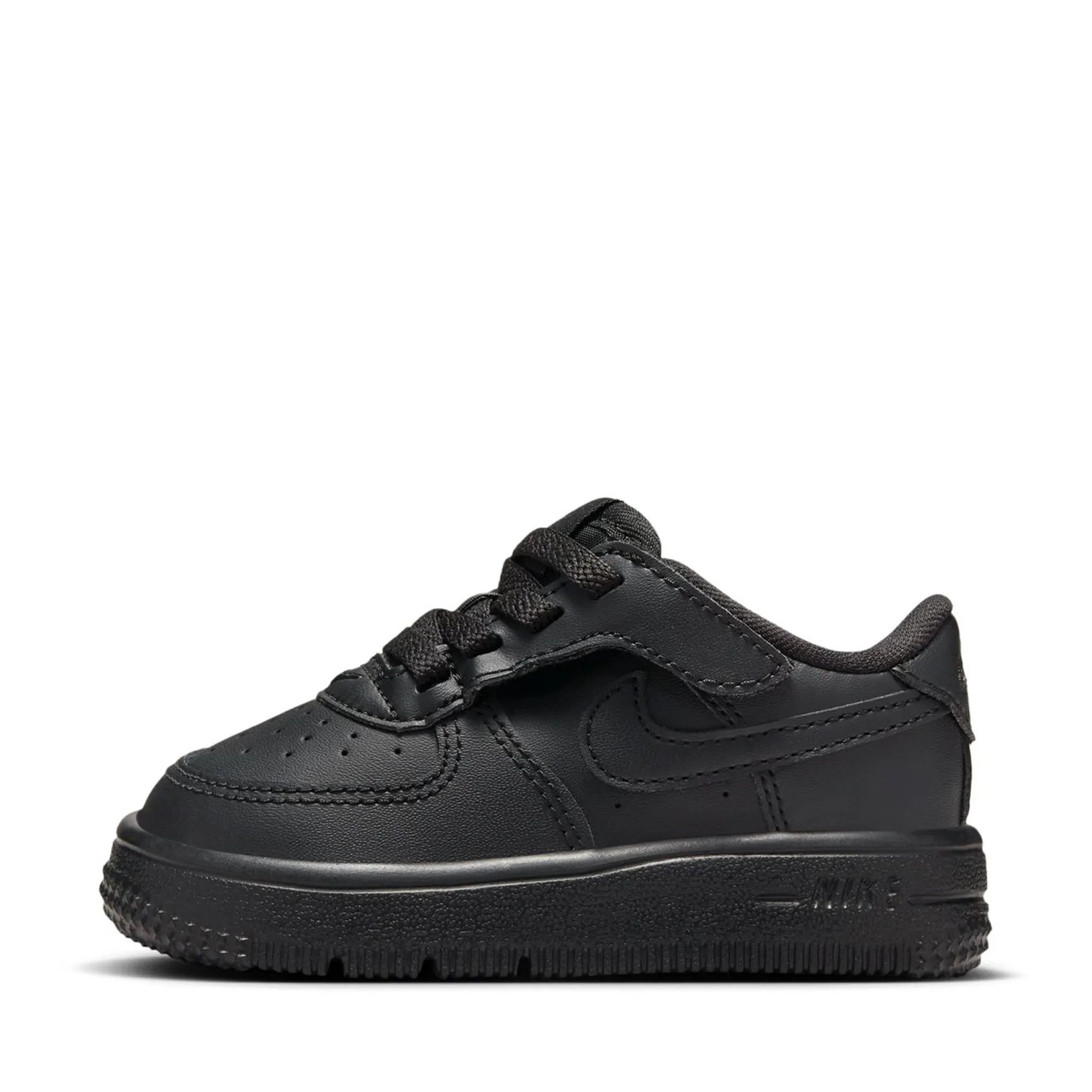 Canvas Upper Abrasion Resistant Guardrails Nike Force 1 Low EasyOn (TD) - Black/Black