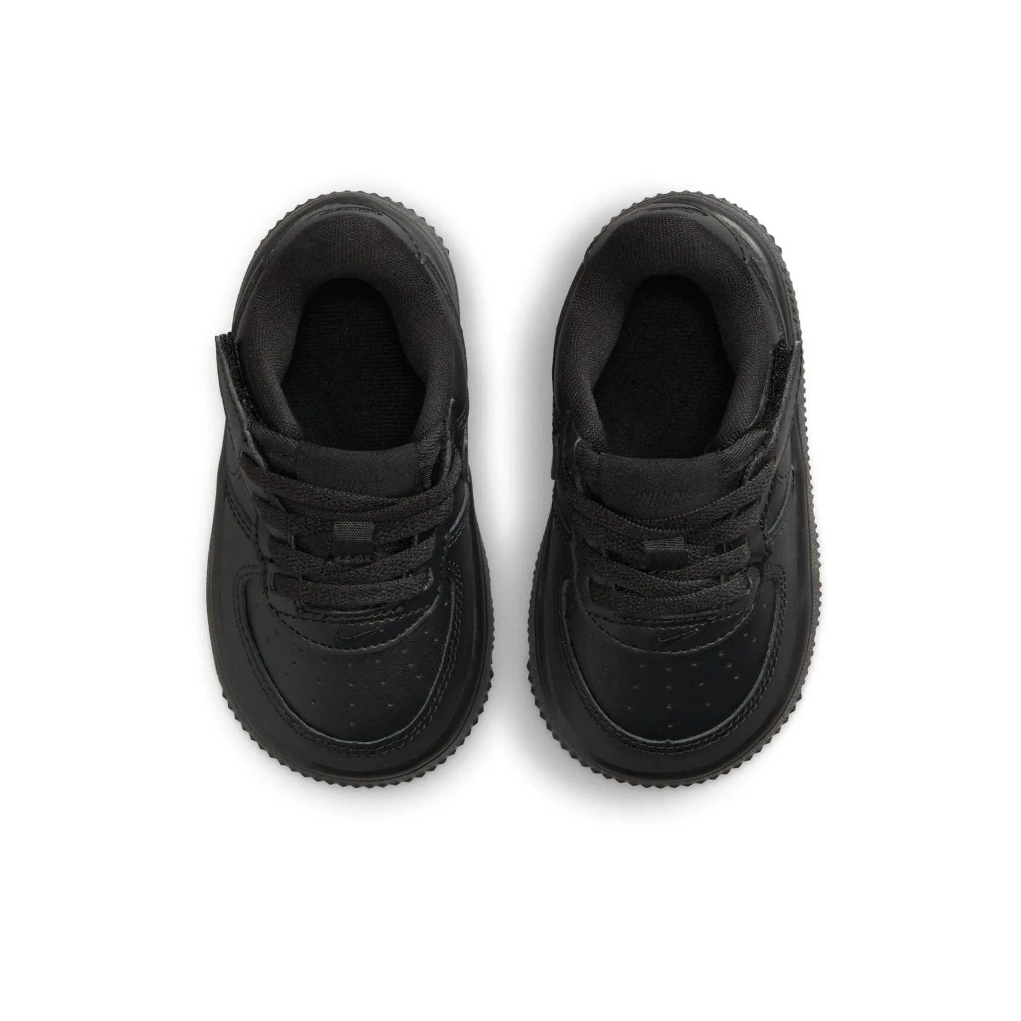 Nike Force 1 Low EasyOn (TD) - Black/Black Air Cushioned Heel