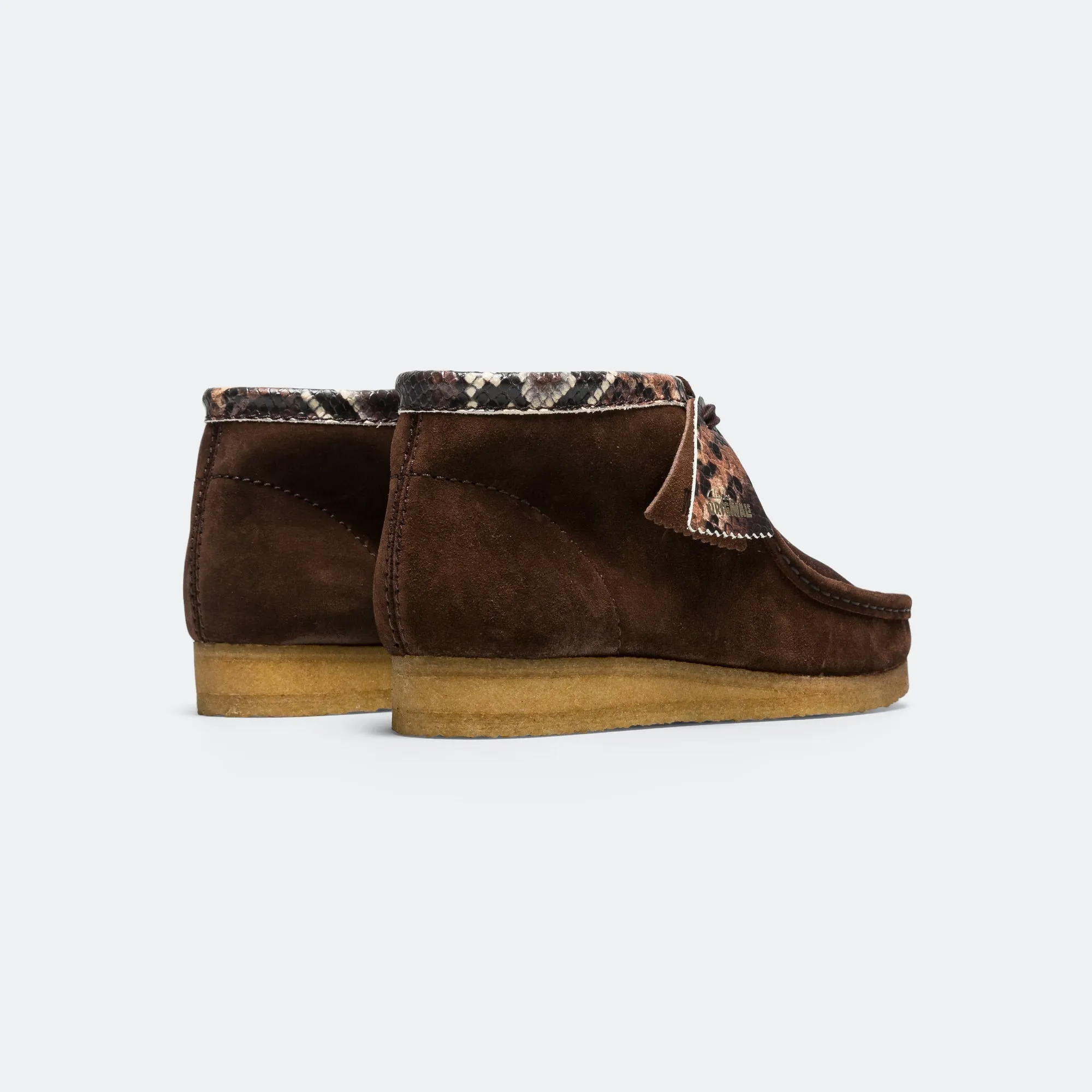 Wallabee Boot - Brown Snake Orthopedic Arch Support Impact Control