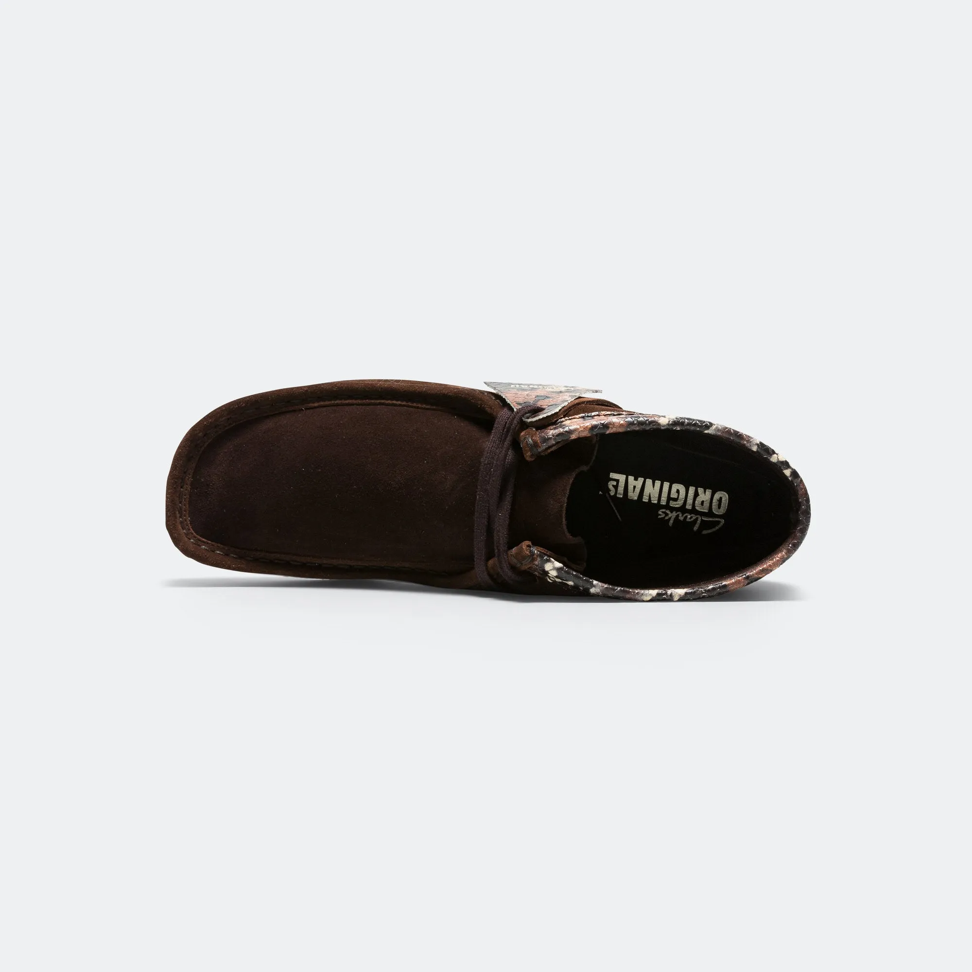 Wallabee Boot - Brown Snake Grip Sole Abrasion Resistant Construction
