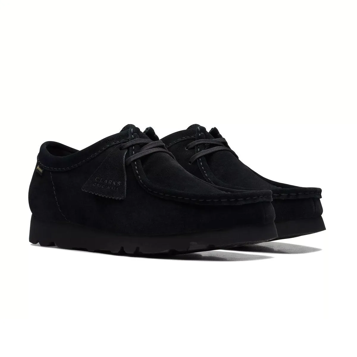Wallabee GTX 'Black Suede' Strong Stitching