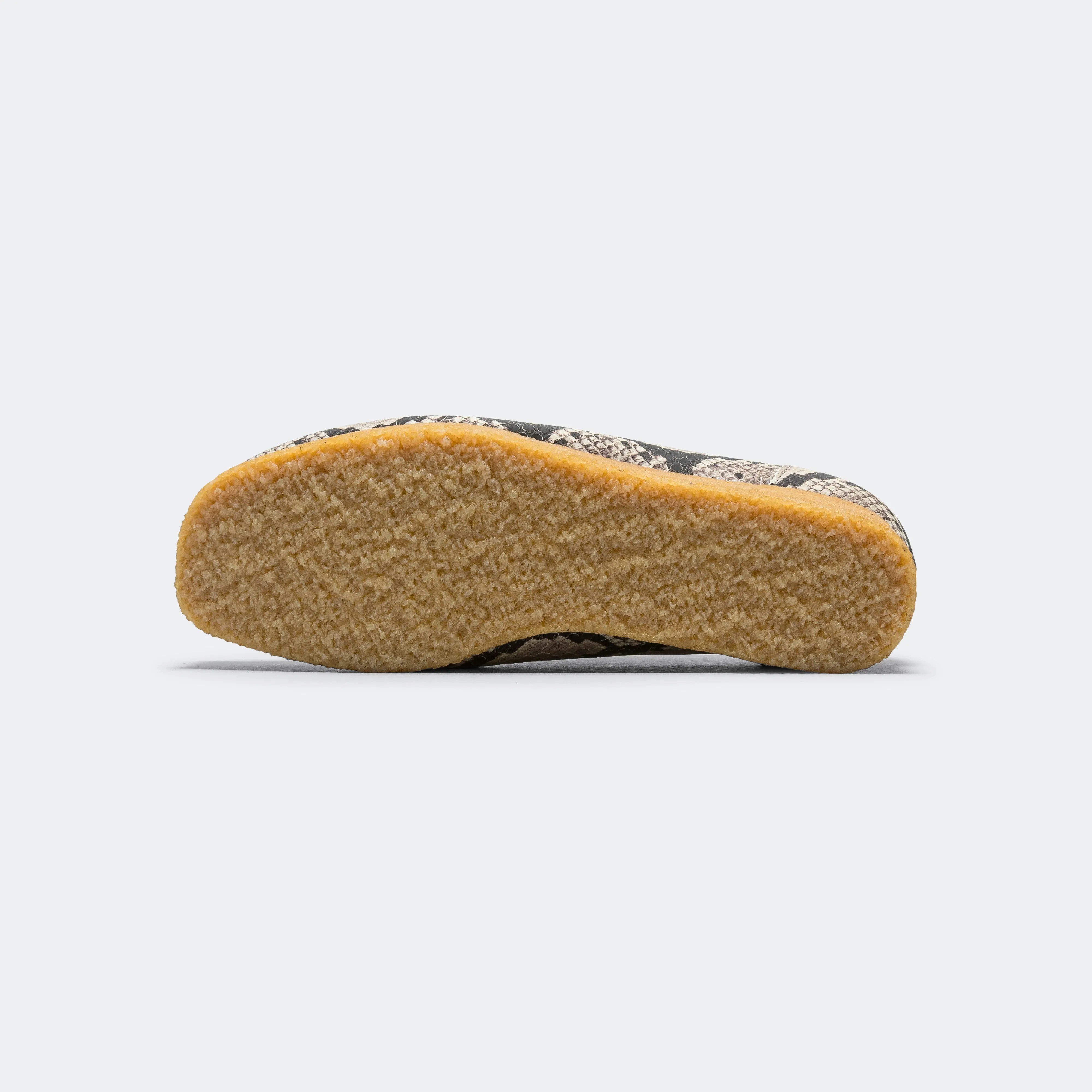 Wallabee Loafer - Grey Snake Leather Sculpted durability Low Profile Collar Padding