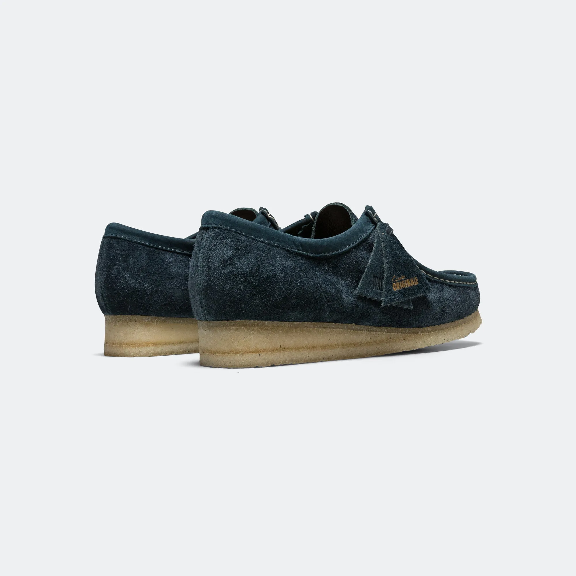Wallabee - Navy/Teal Suede Full Coverage
