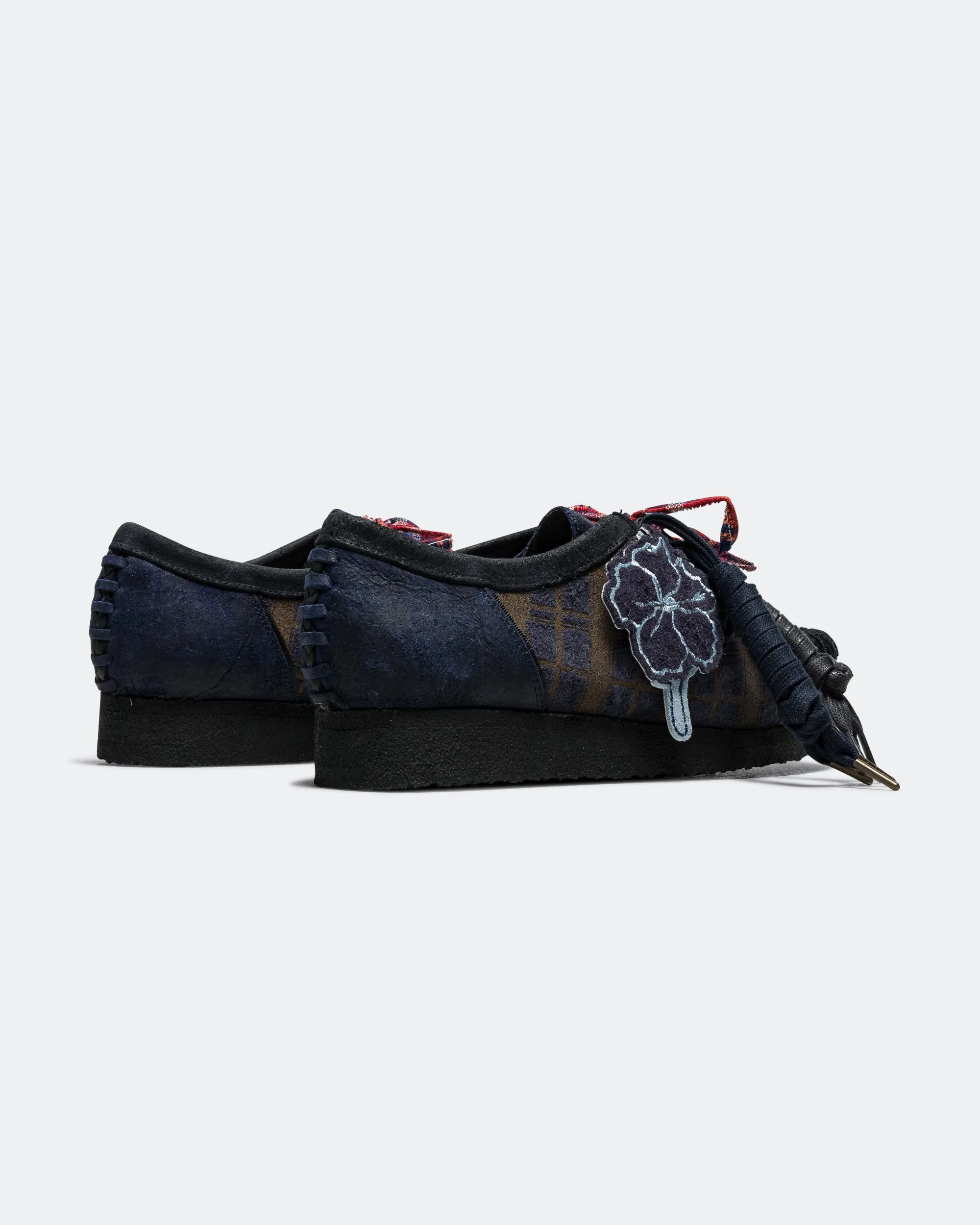 Recycled Material Options Wallabee x Nicholas Daley - Navy Combi