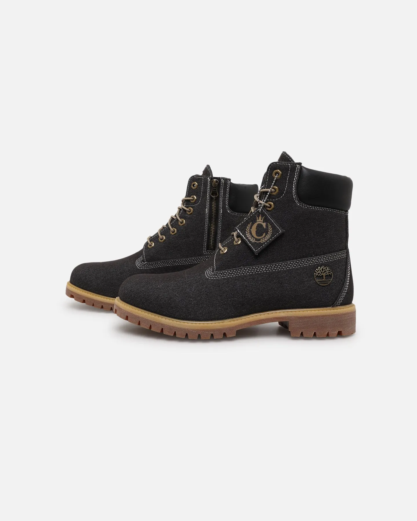 Ocean Walk Long Walk Timberland X Culture Kings 6" Black Denim Premium Boot Black Denim