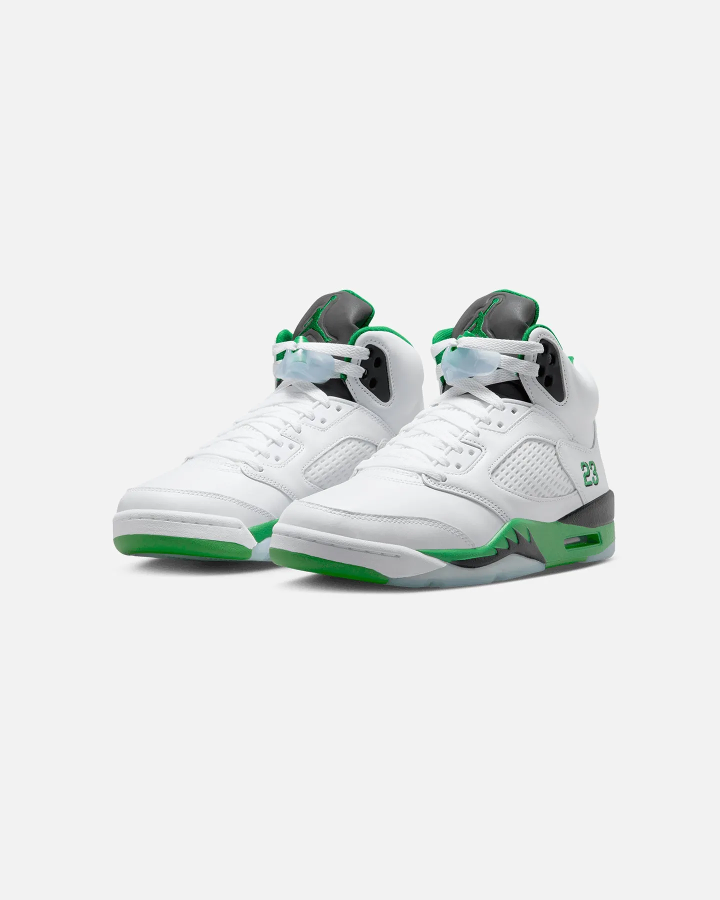 basketball players cold - weather shoes Jordan Women's Air Jordan 5 Retro White/Lucky Green