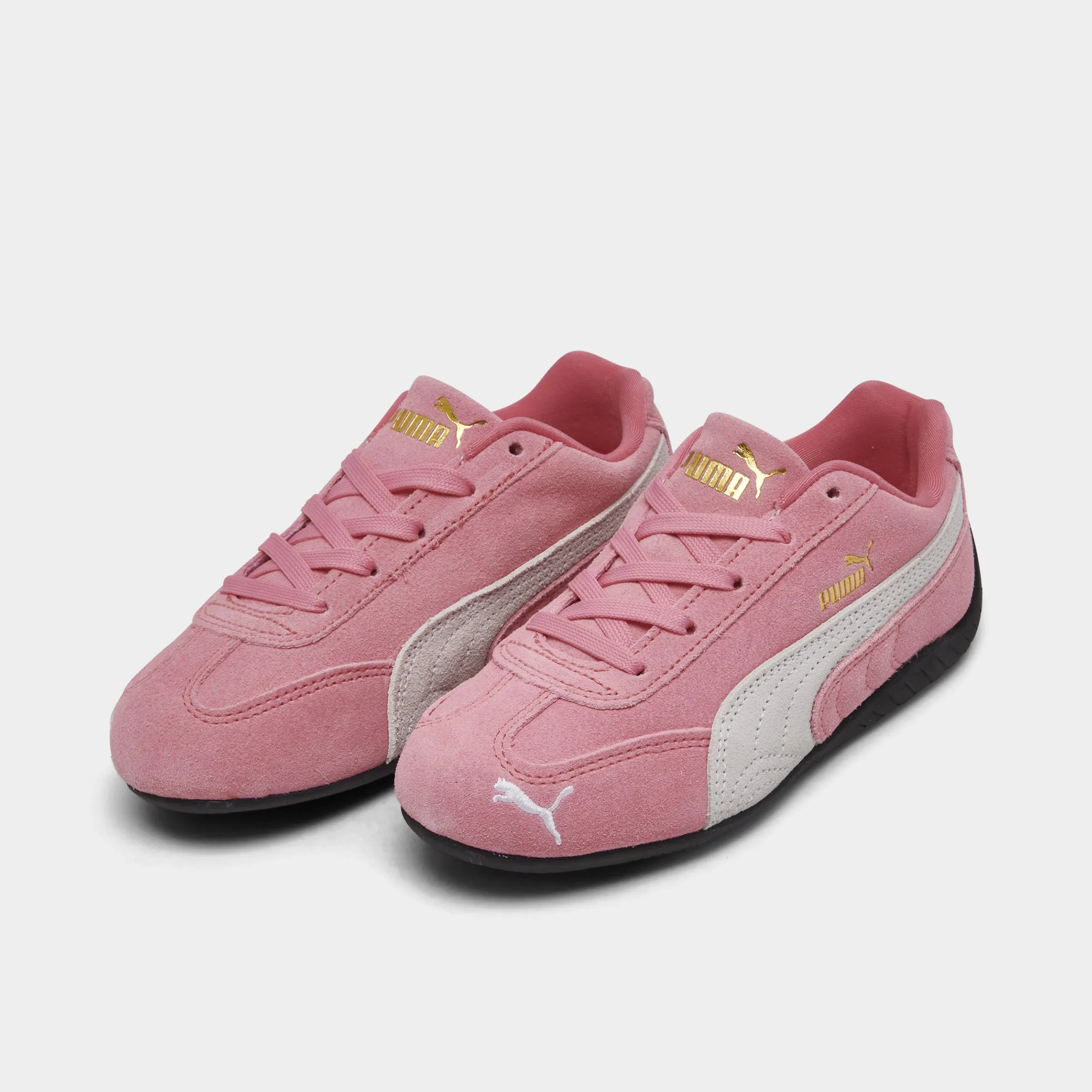 Embroidered design PUMA Juniors' Speedcat Magic Rose / White