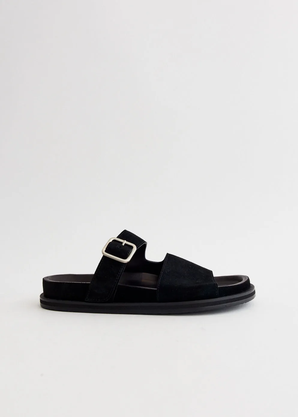 stretchy design Moisture-wicking Buckle Slide Sandals