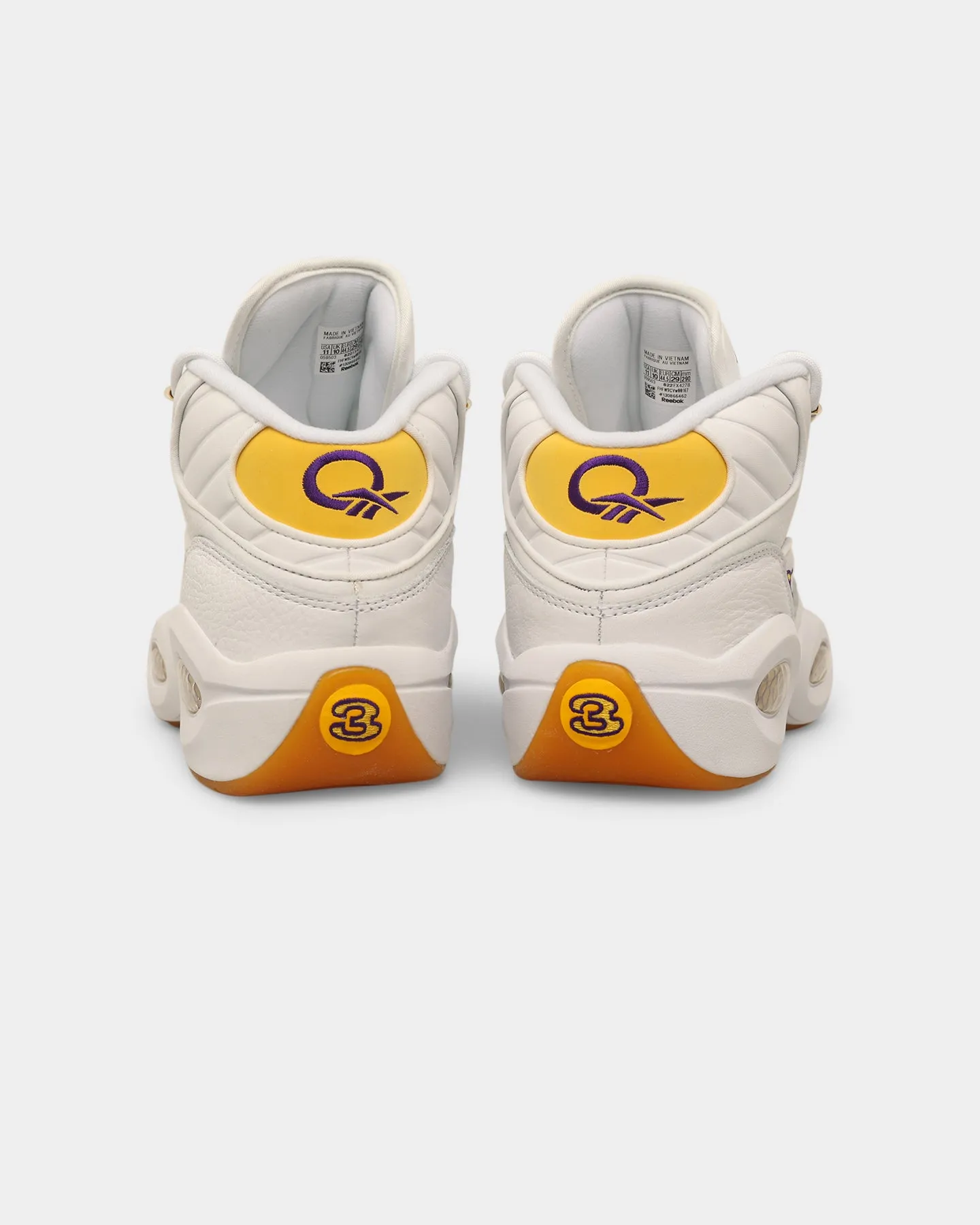 Reebok Question Mid White/Yellow Grace Walk Club Night