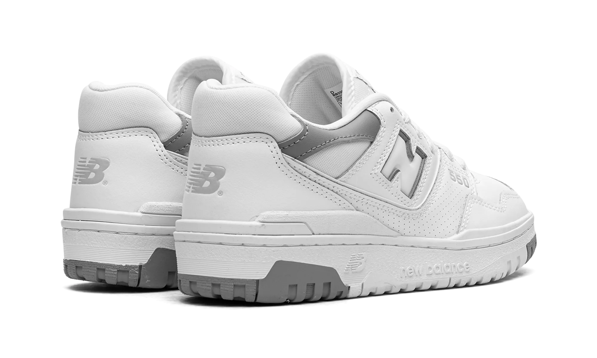 550 "White Grey Cream" padded tongue shoes