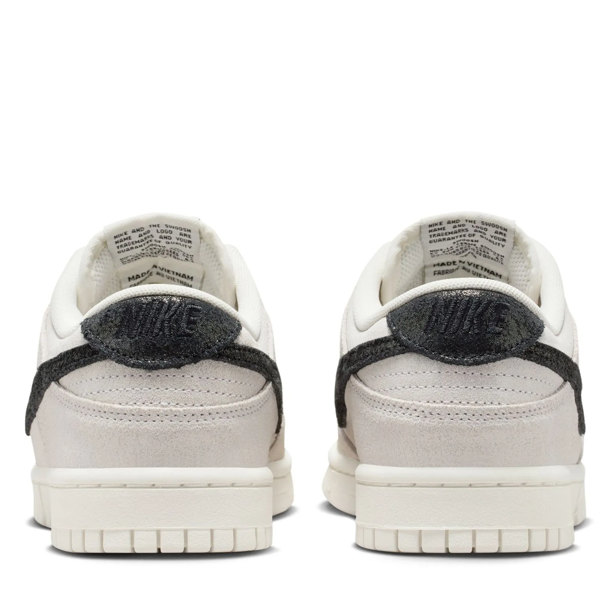 Women's Nike Dunk Low SE - White/Black Sport Details Comfortable Heel