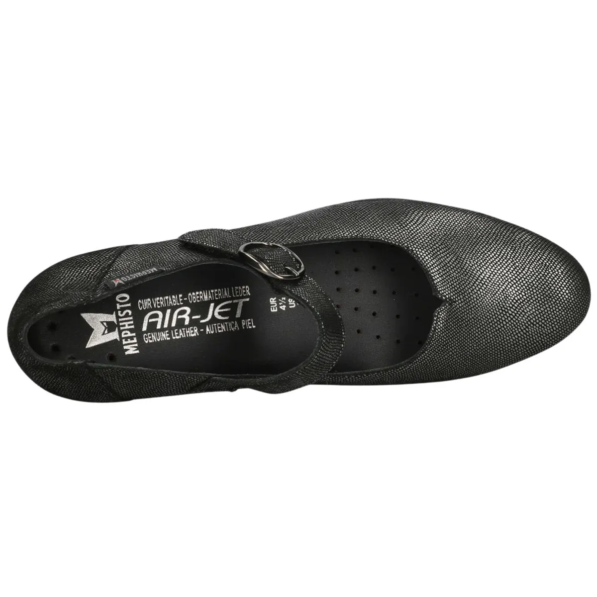 Mephisto Women's Gessika Artesia Grey Mary Jane Daily Sharp Trust Fit