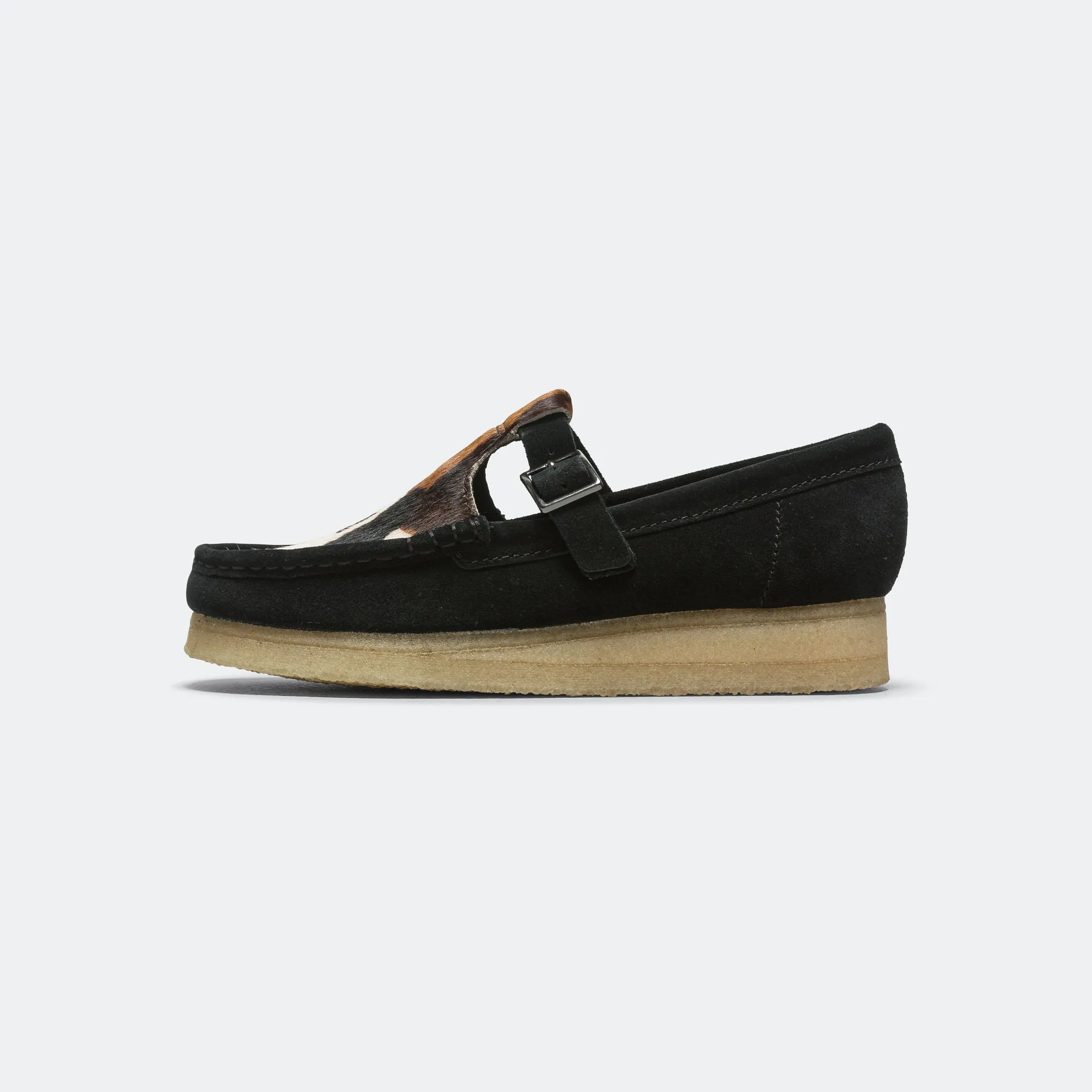 Winter Ready Womens Wallabee T Bar - Black Interest