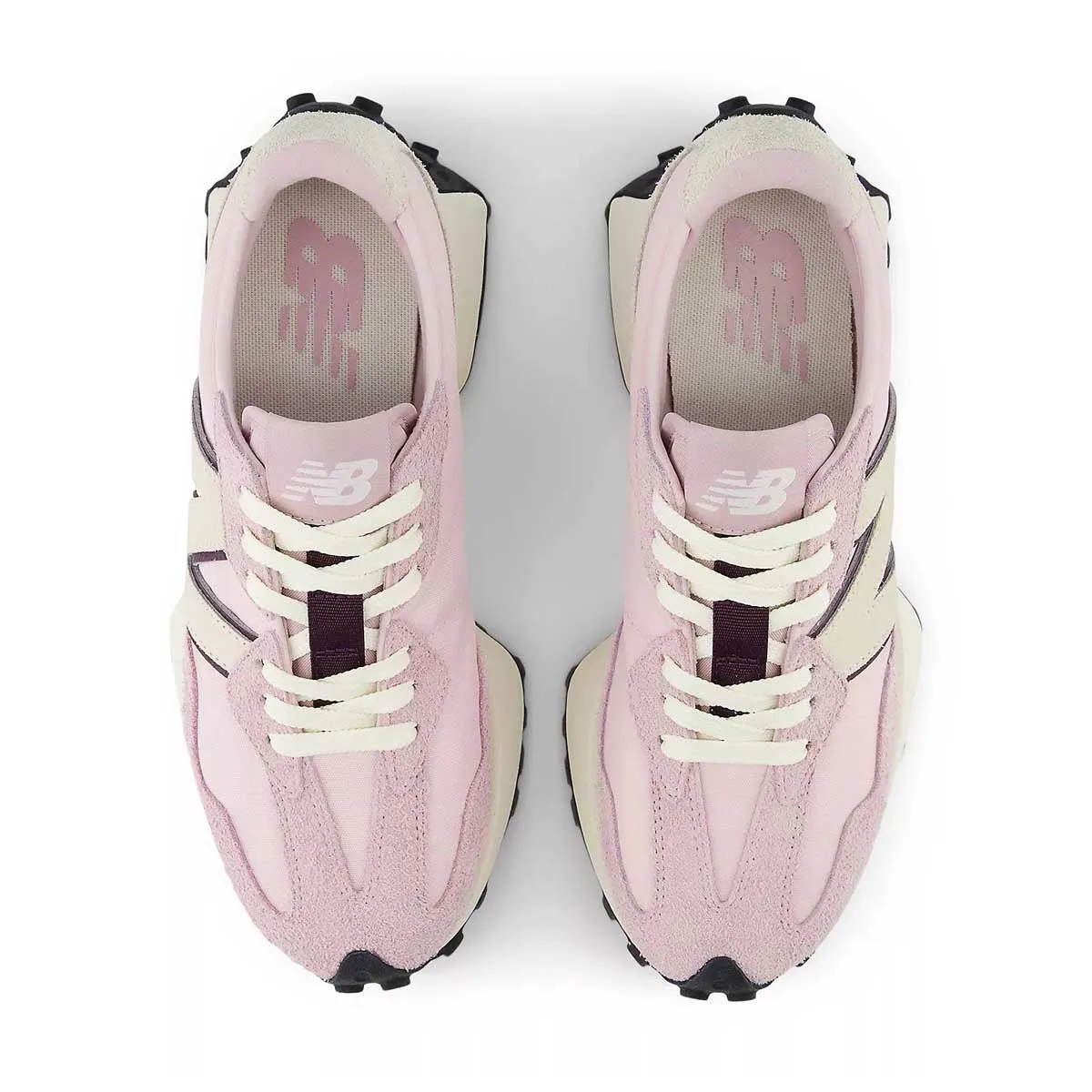 Trend-setting silhouette skateboarders' maneuverability Wmns 327 'Twilight Haze Rose Sugar'