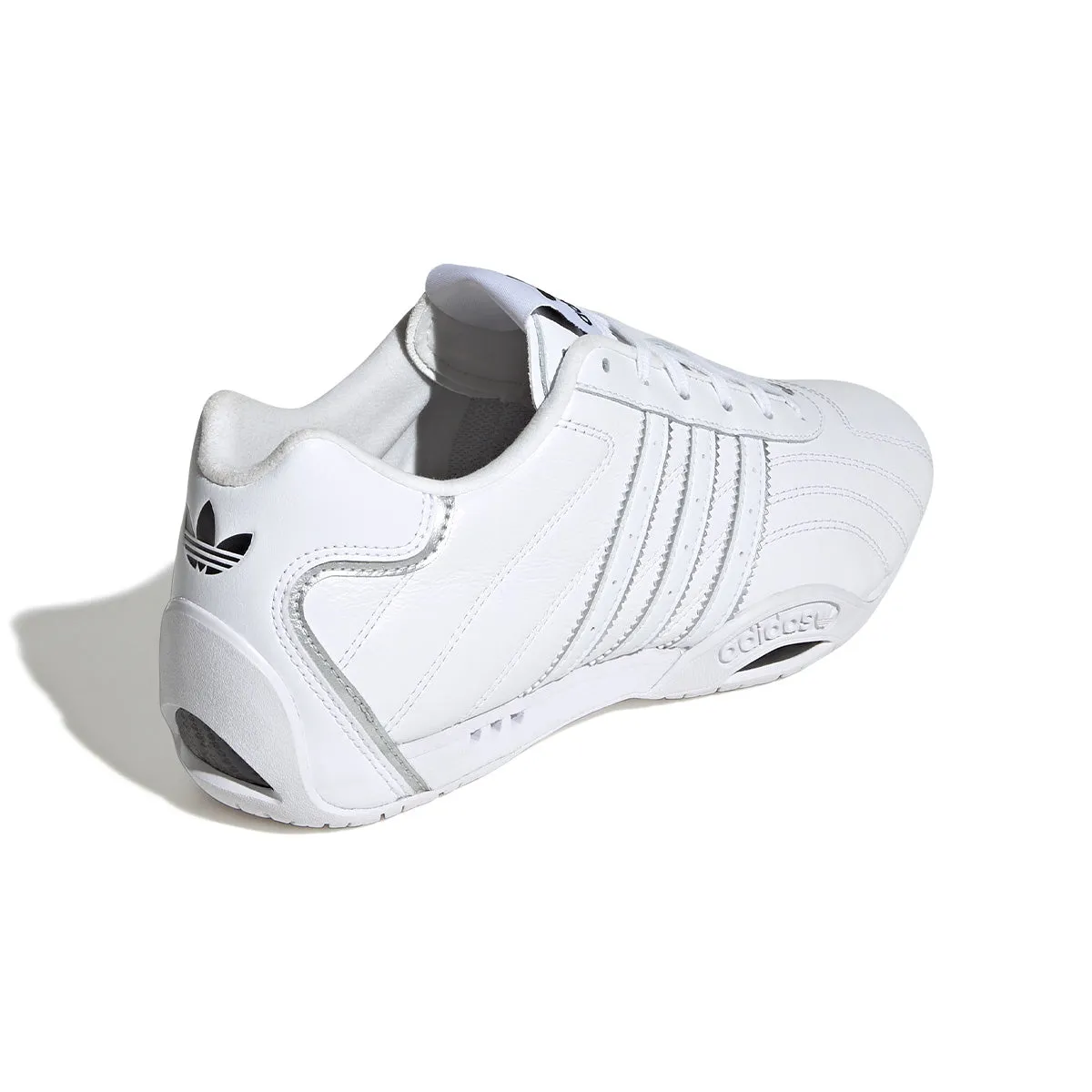 Wmns Adi Racer Lo 'Cloud White Silver Metallic' Round Toe Leather