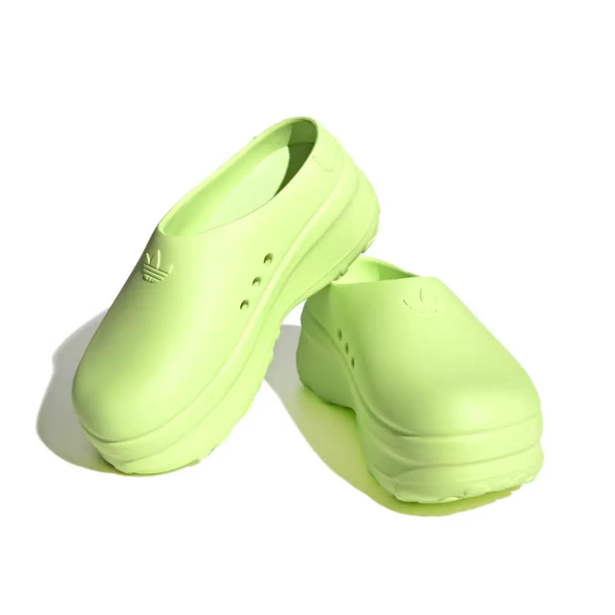Shiny Athletic materials Wmns' Adifom Stan Mule 'Lucid Lemon'