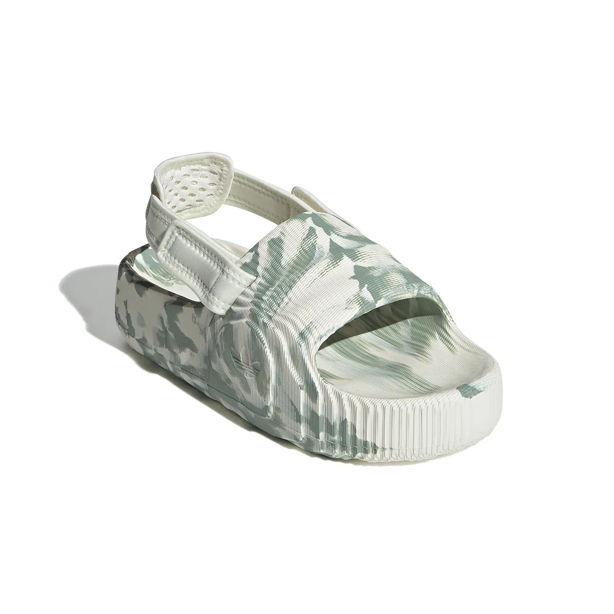 Wmns Adilette 22 XLG 'Off White Silver Green' Modern