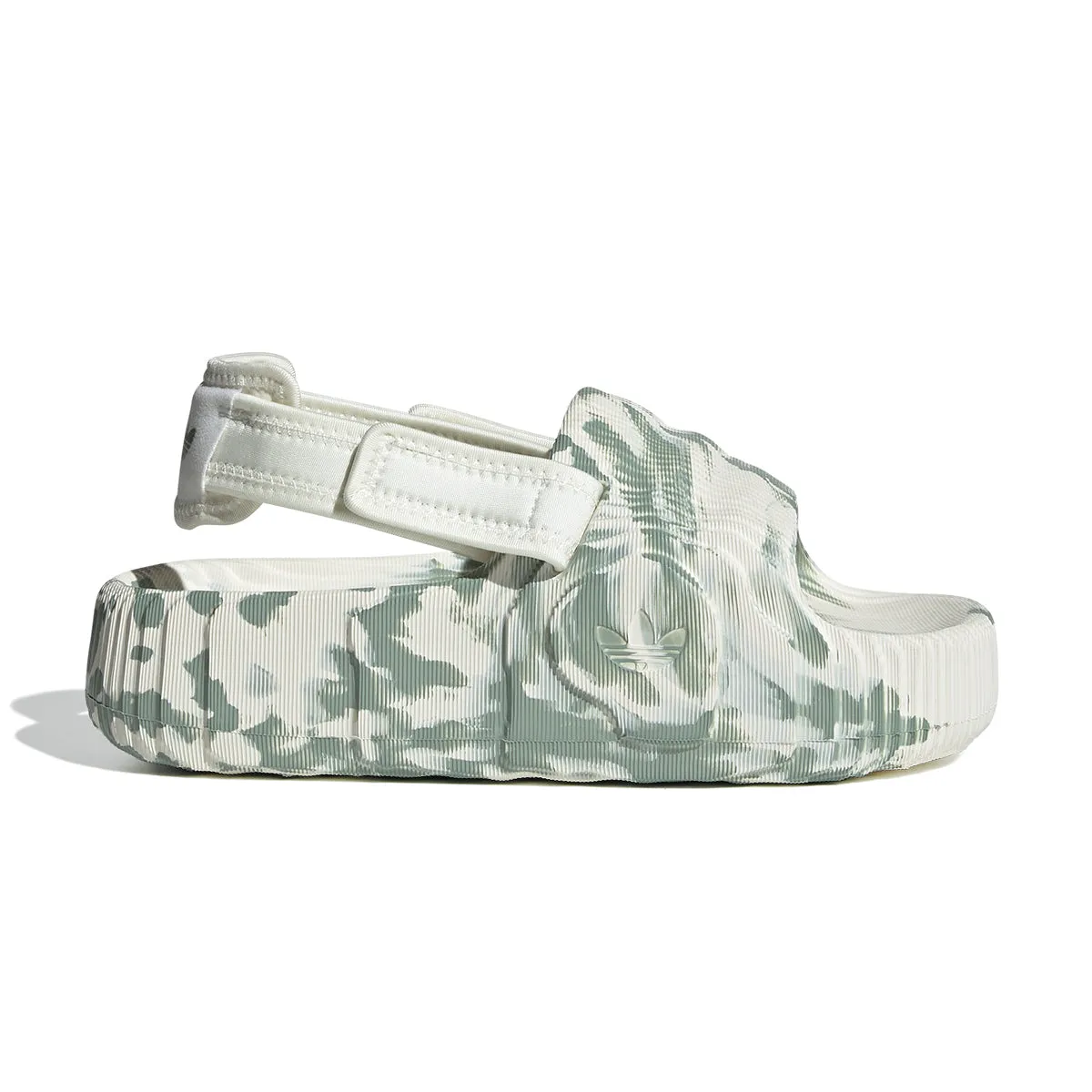 Stretchy Material Wmns Adilette 22 XLG 'Off White Silver Green'