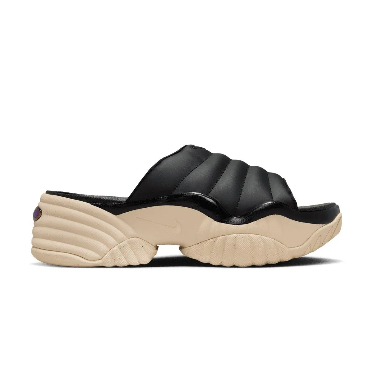 Cushioned traction Wmns Air Adjust Force Sandal 'Black Vivid Purple'