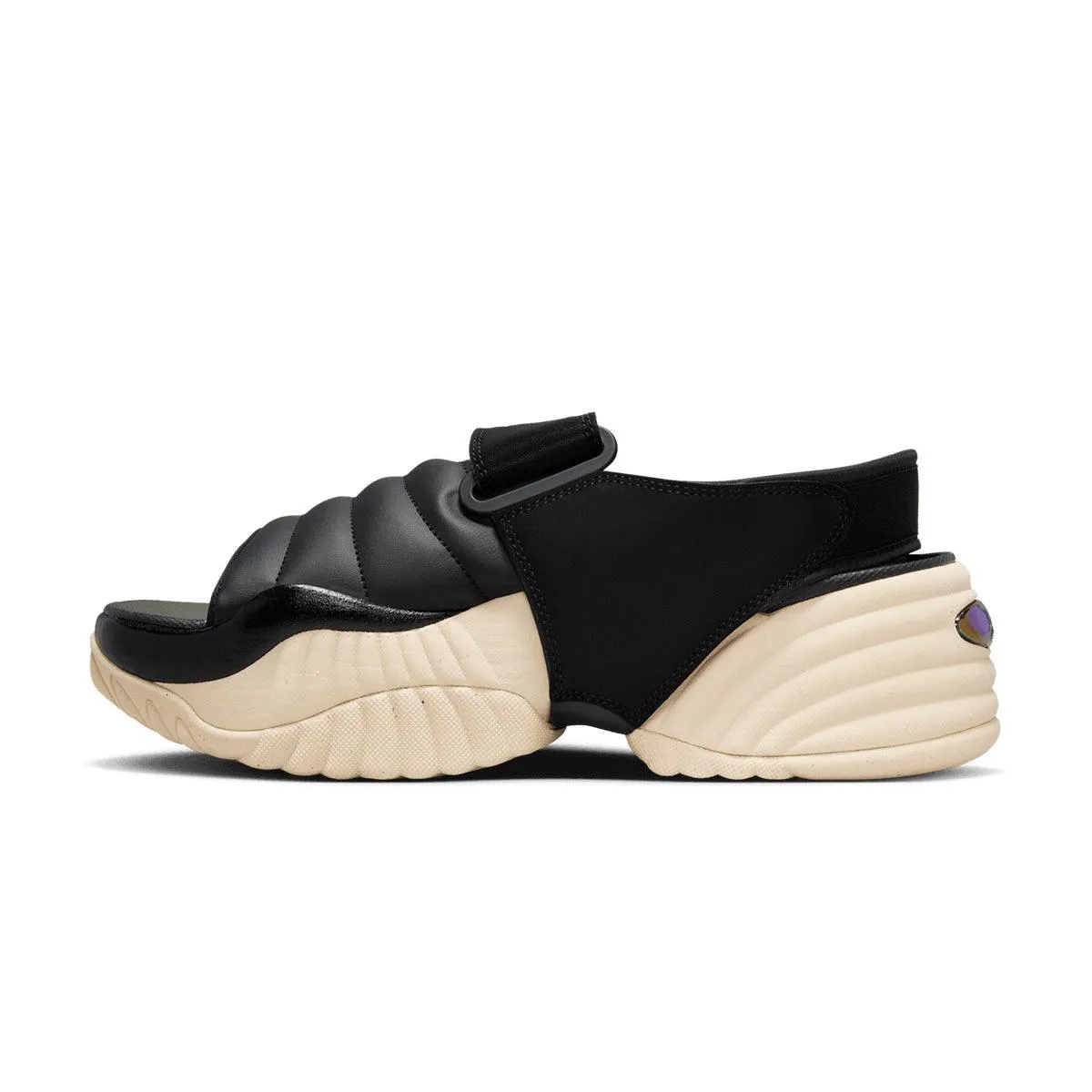 Wmns Air Adjust Force Sandal 'Black Vivid Purple' Fresh stability