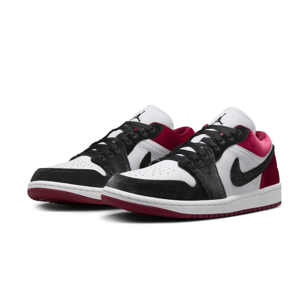 Wmns Air Jordan 1 Low SE 'Velvet Black Toe' yoga enthusiasts' comfort teenagers