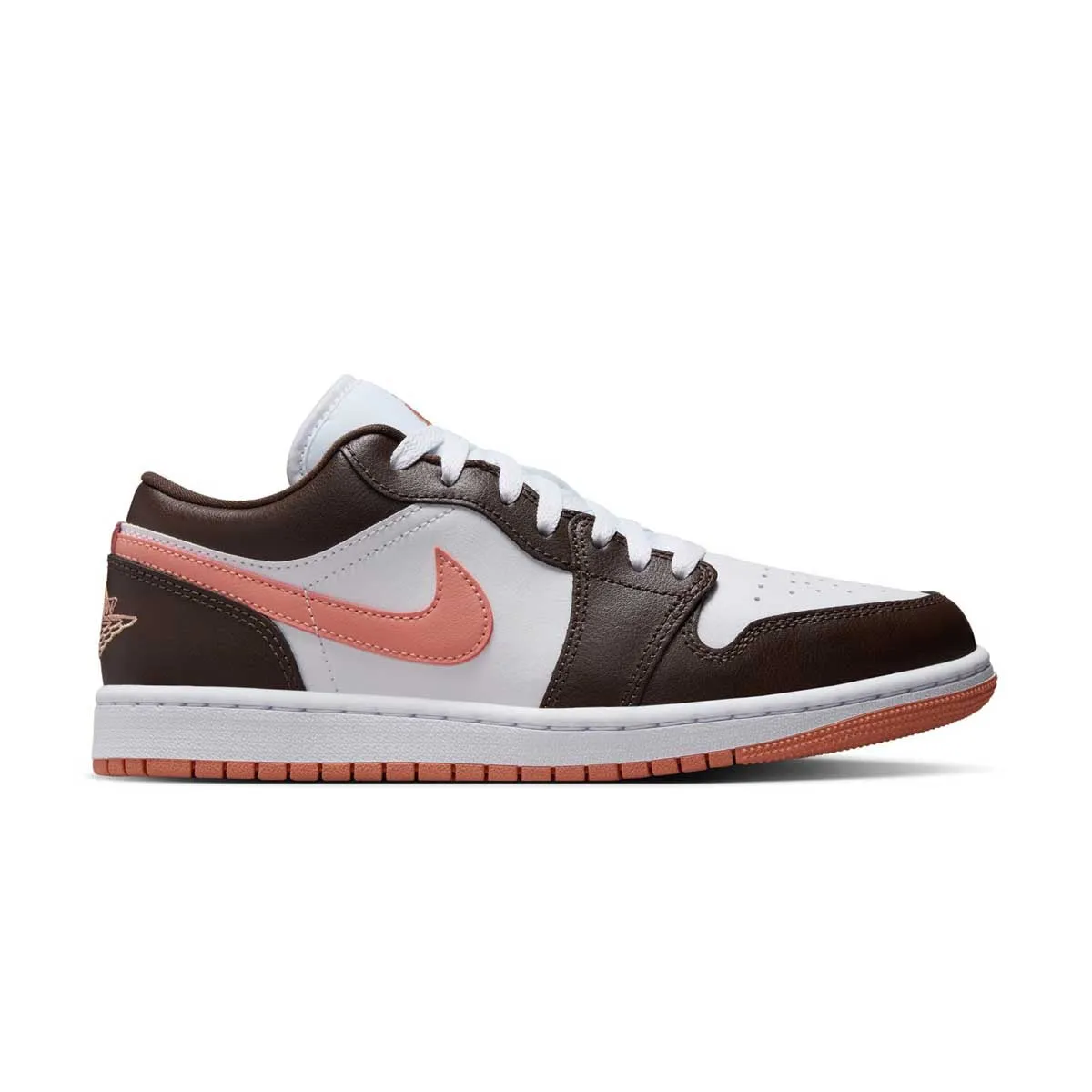 precious statement - piece Wmns Air Jordan 1 Low 'White Baroque Brown