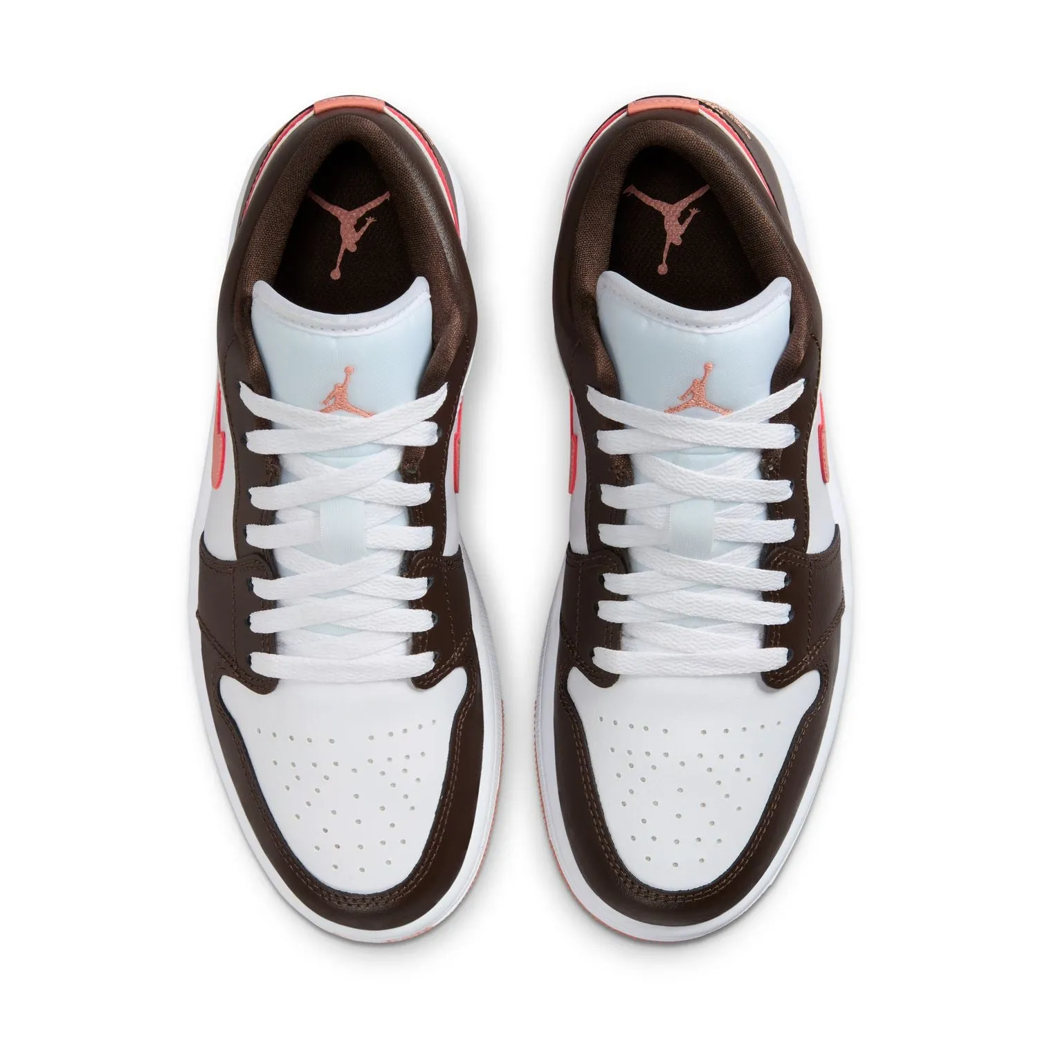 Wmns Air Jordan 1 Low 'White Baroque Brown martial artists balance - maintenance - level