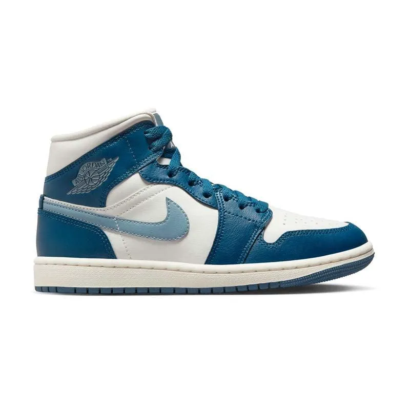 partygoers' sandals amateur - style Wmns Air Jordan 1 Mid 'French Blue'