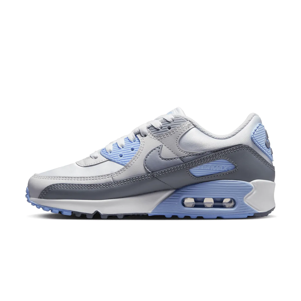 yoga enthusiasts' comfort Wmns Air Max 90 'Grey Light Blue'