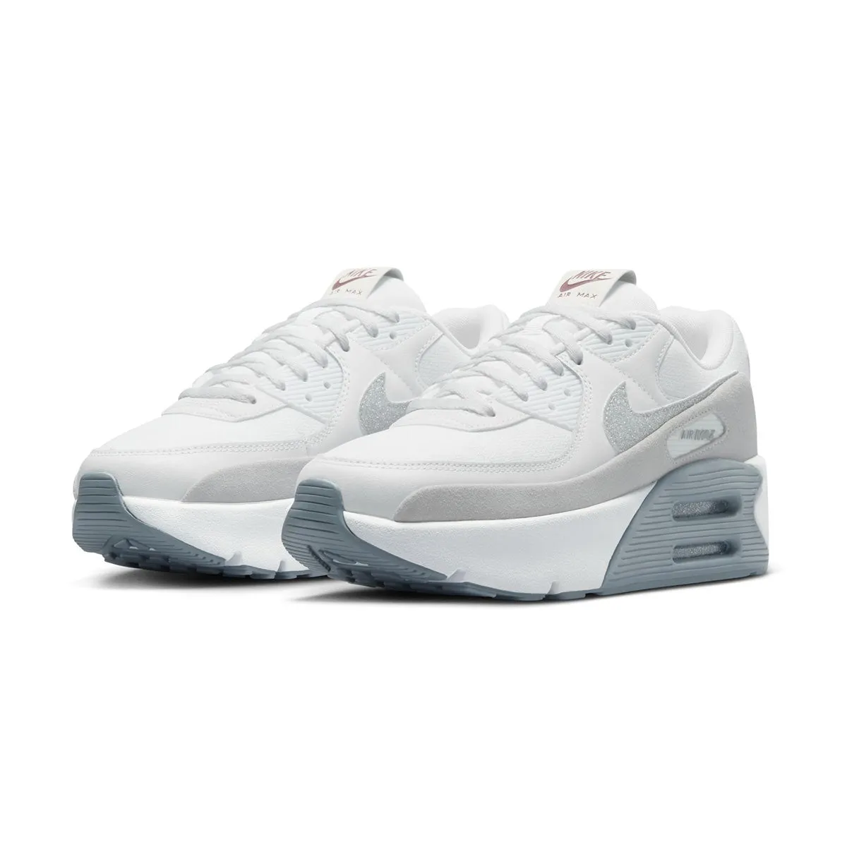 Wmns Air Max 90 LV8 'White Photon Dust' strap - on style transparent