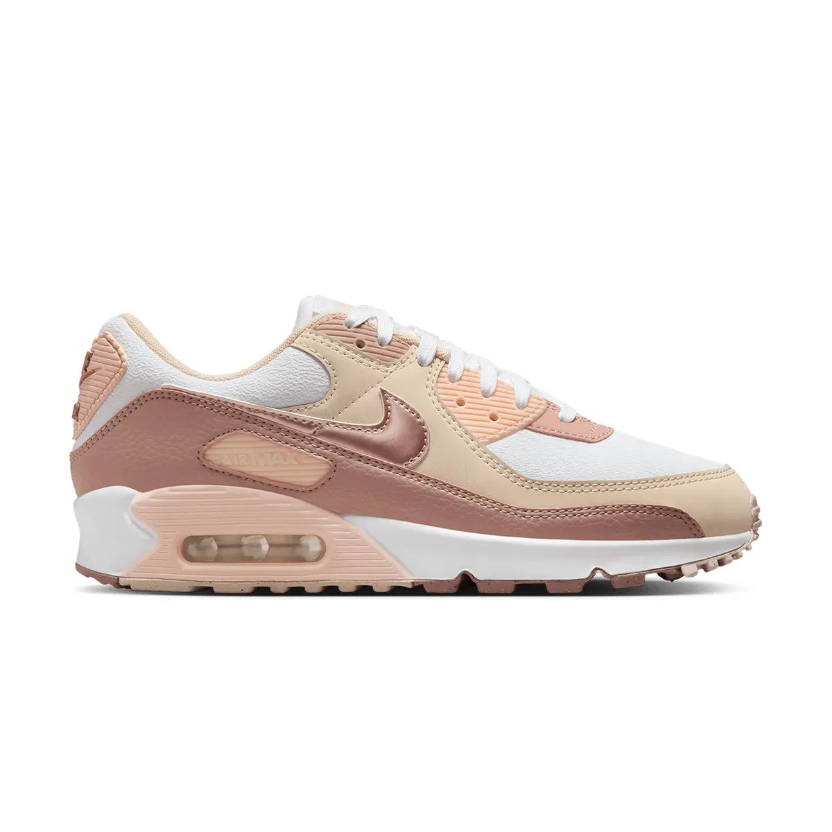 Wmns Air Max 90 Nn Prm 'Velvet Brown Particle Pink' Step Free Work