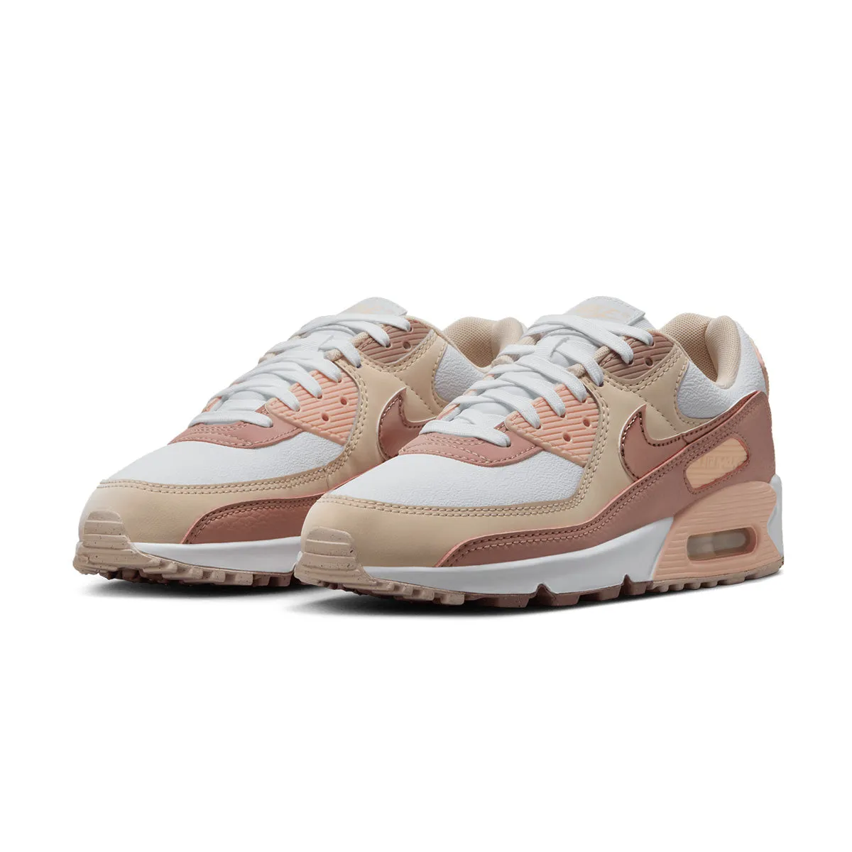 Dock Easy Wmns Air Max 90 Nn Prm 'Velvet Brown Particle Pink'