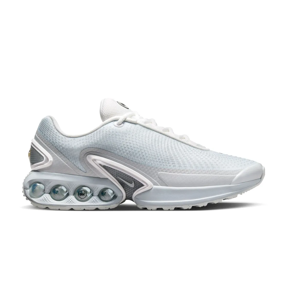 Impact-absorbing durability football players' protection Wmns Air Max Dn 'White Metallic Silver'