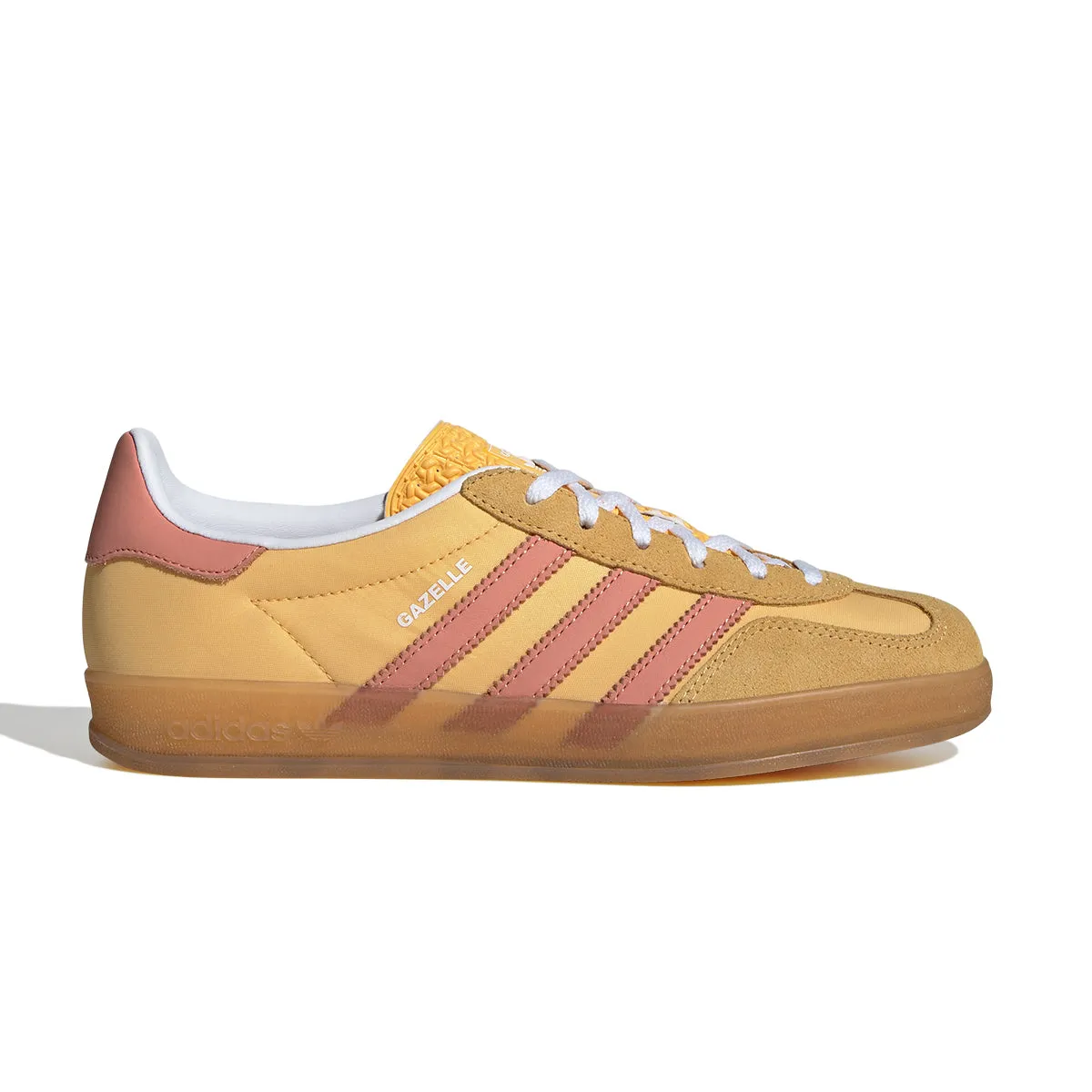 Wmns Gazelle Indoor 'Yellow Pink' Slim wear Sleek Wear