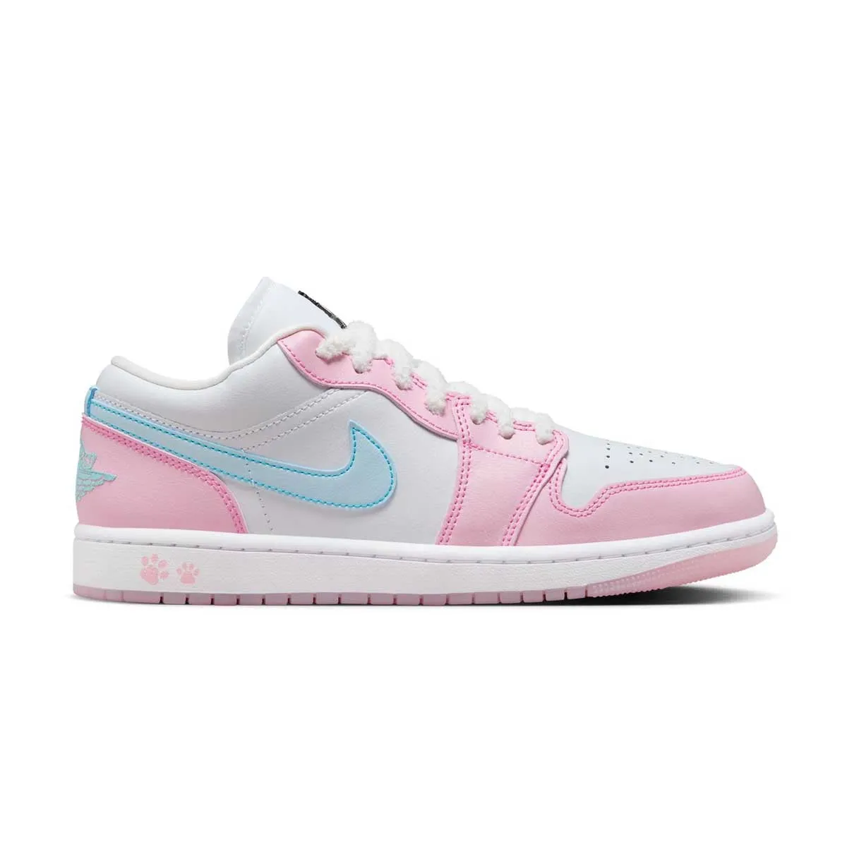 Wmns Jordan 1 Low SE 'Paw Print' suitable for travel purposes