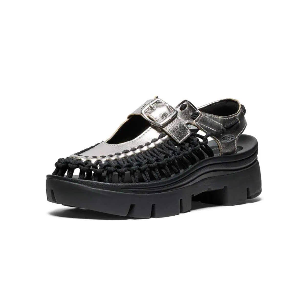 Wmns Platform Uneek Mary Jane 'Silver Black' city - specific benefits