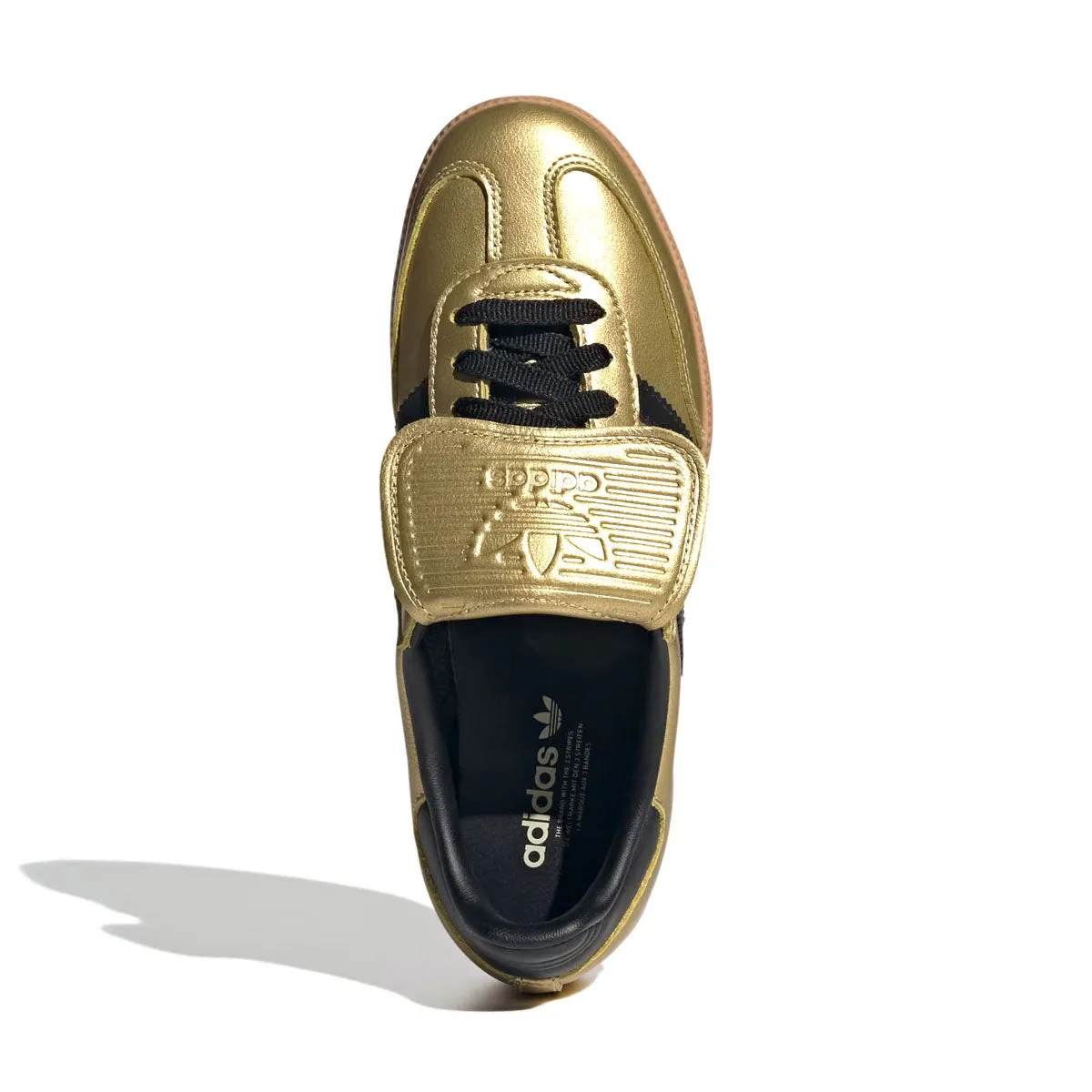 All-weather breathability Wmns Samba Long Tongue 'Gold Metallic Black Gum'