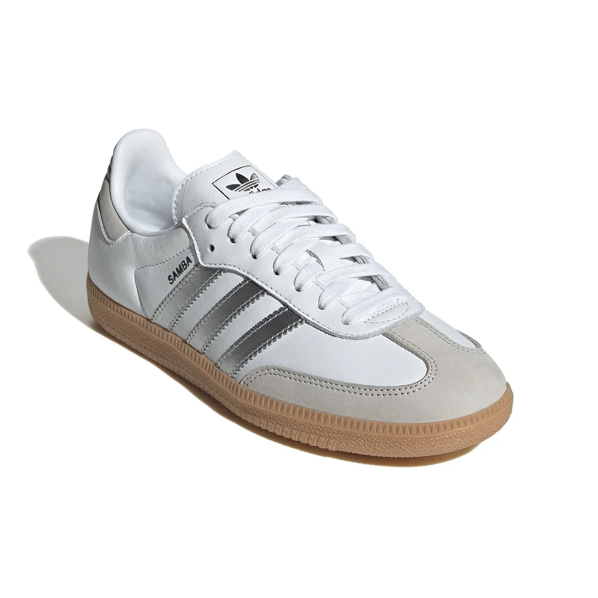 front - zip Wmns Samba OG 'Cloud White Silver Metallic'