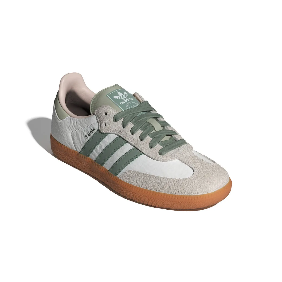 Wmns Samba OG 'White Silver Green' home slippers