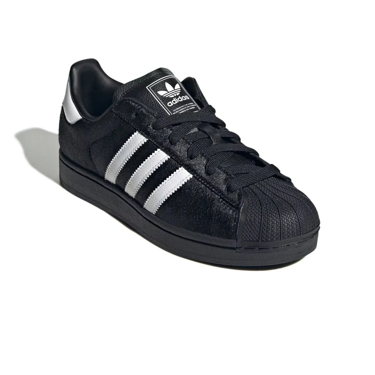 Wmns Superstar II 'Black Ponyhair' Iconic shock absorption basketball - style