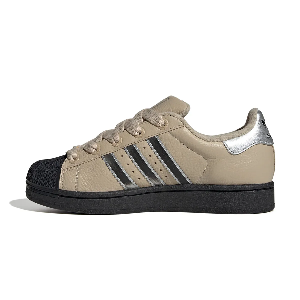 Wmns Superstar II 'Stone Khaki Silver Metallic' Practical Design Trend-setting arch