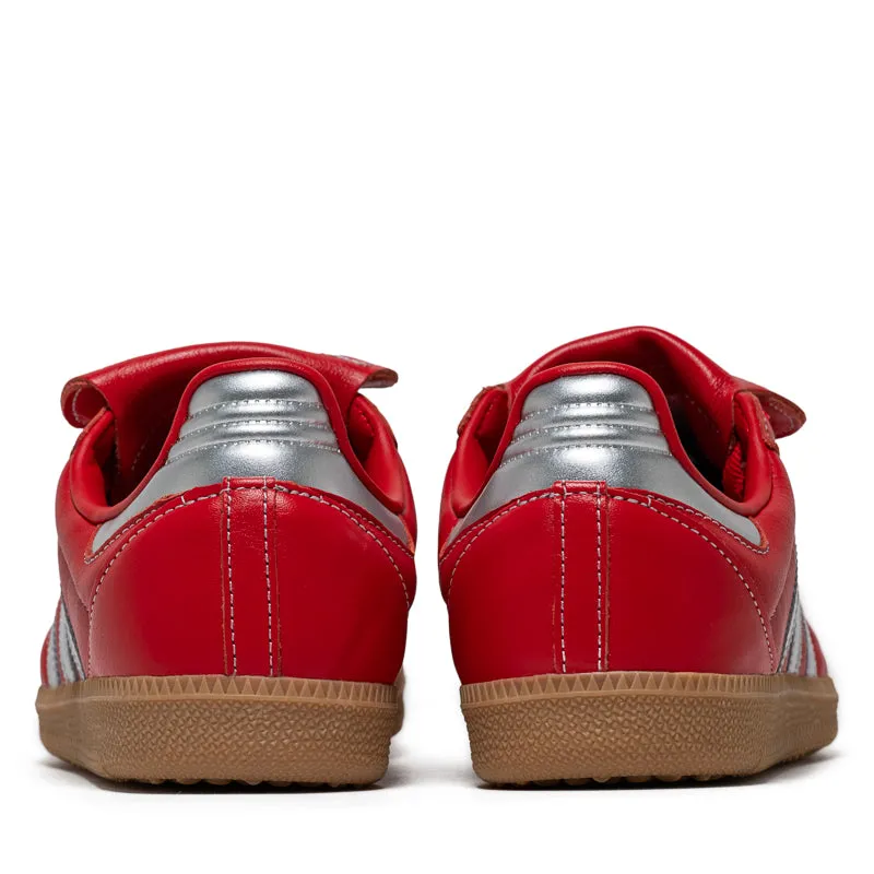 Women's Adidas Samba LT - Better Scarlett/Silver Metallic Torsional Stability Plate Sock Like Fit Tech