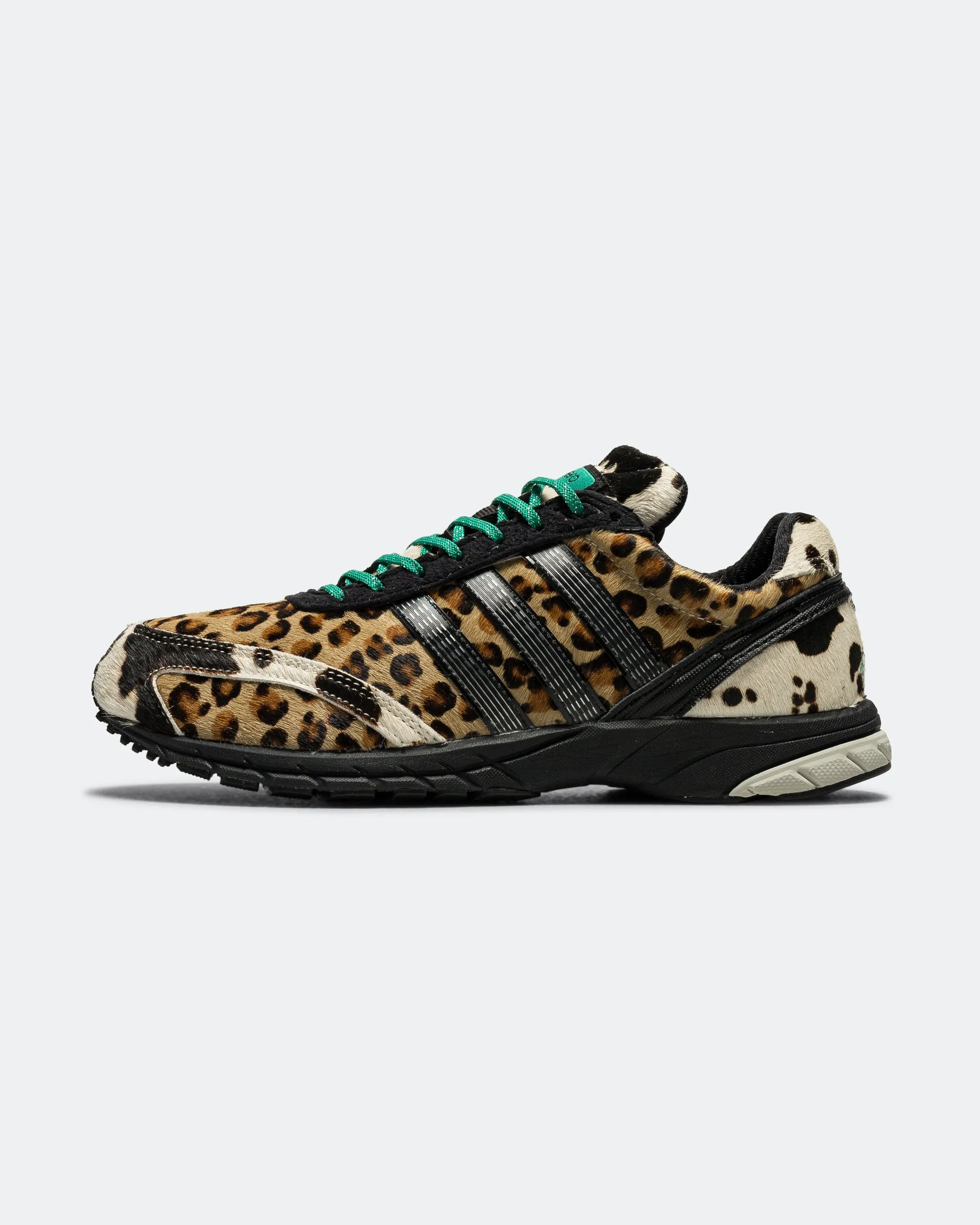 Arch support Weather resistant Womens Adizero Adios OG - Grey Two/Core Black-Court Green