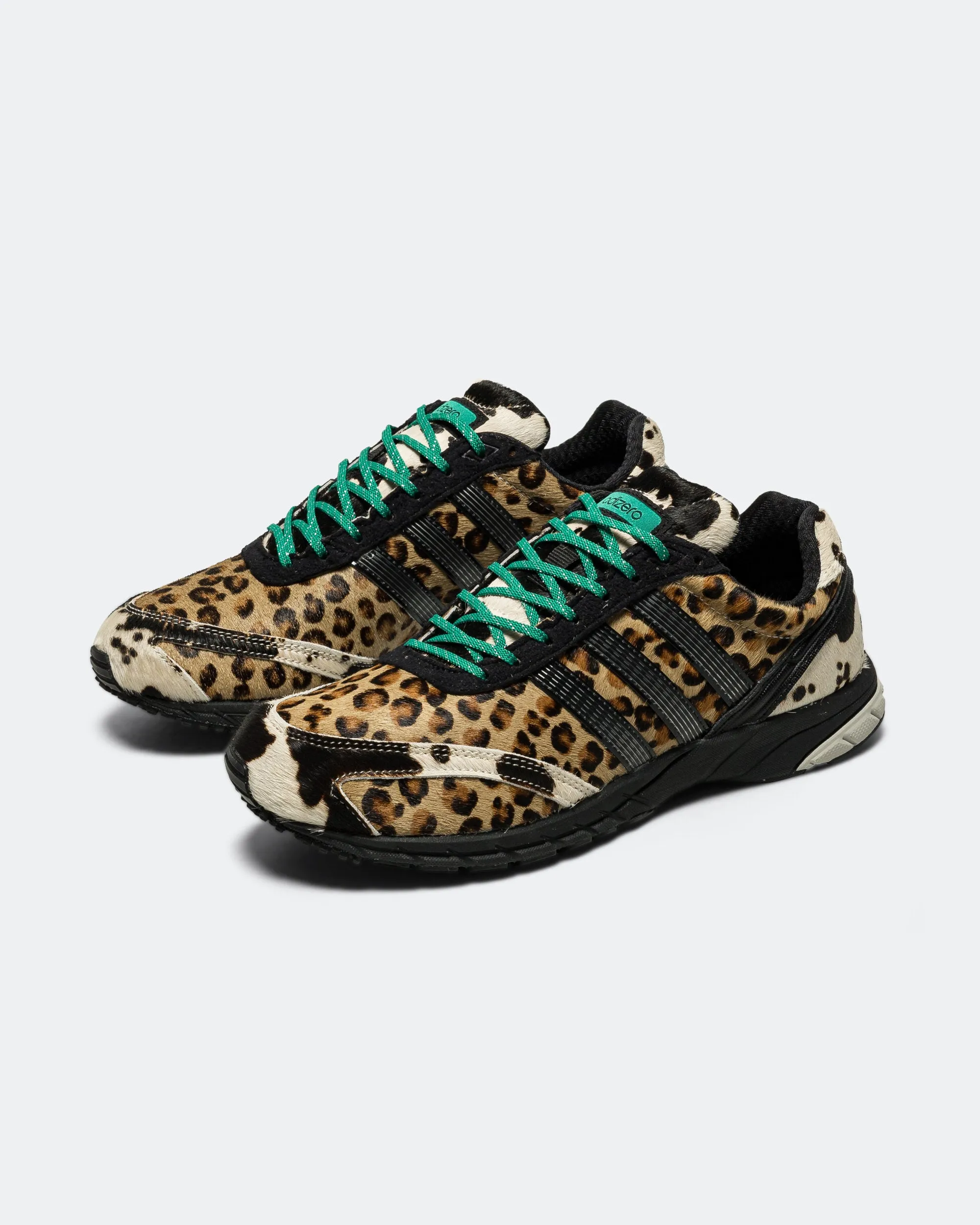 Womens Adizero Adios OG - Grey Two/Core Black-Court Green Tuned Rocker Geometry Comfort Focused