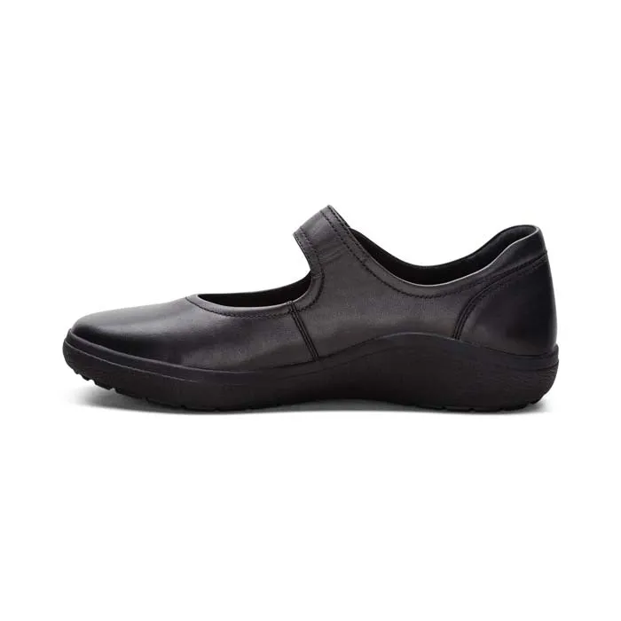 Womens Aetrex Erica in Black Crisp Finish