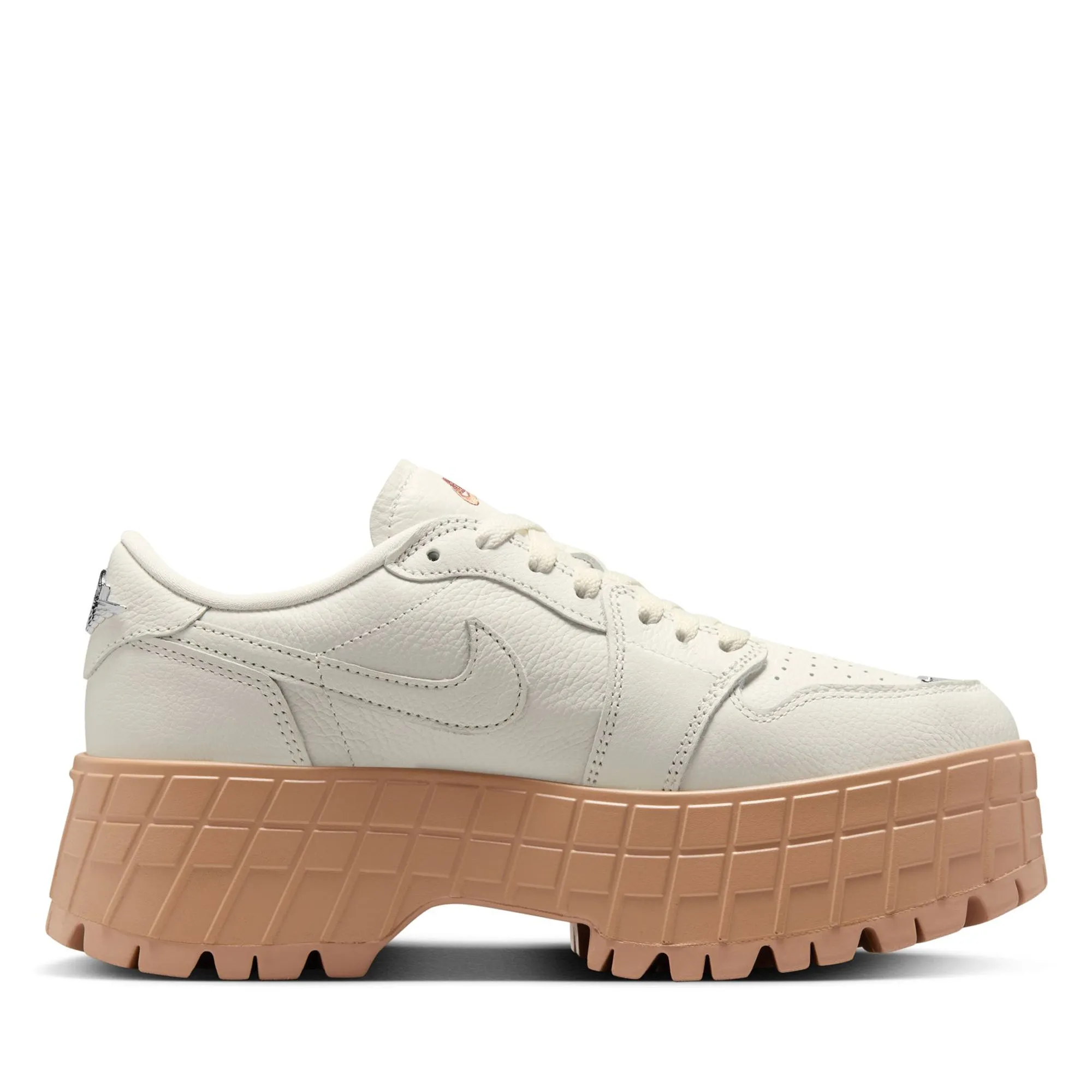 Women's Air Jordan 1 Brooklyn Low - Sail/Metallic Silver Oxygenation Technology