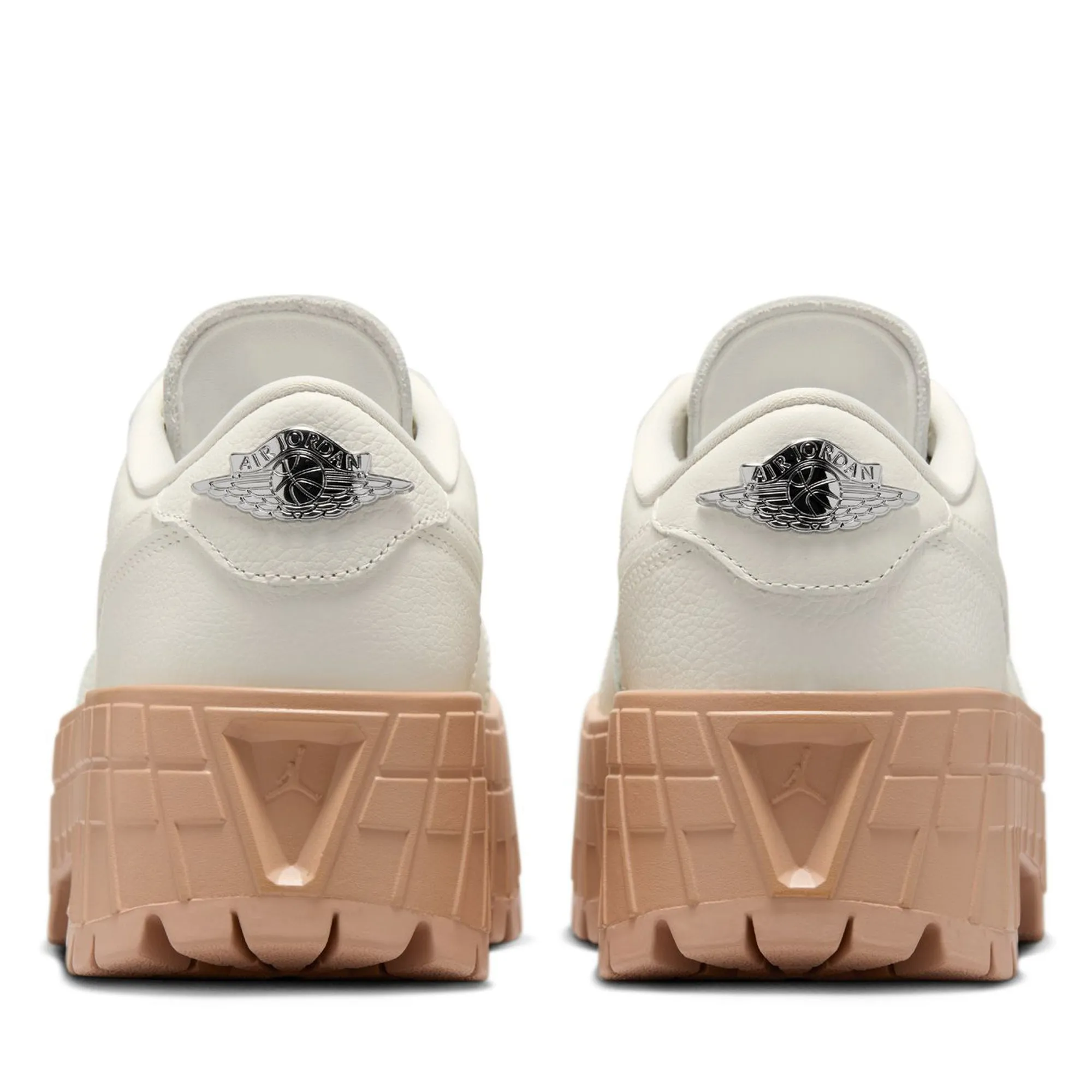 Softness Elastic Ankle Women's Air Jordan 1 Brooklyn Low - Sail/Metallic Silver
