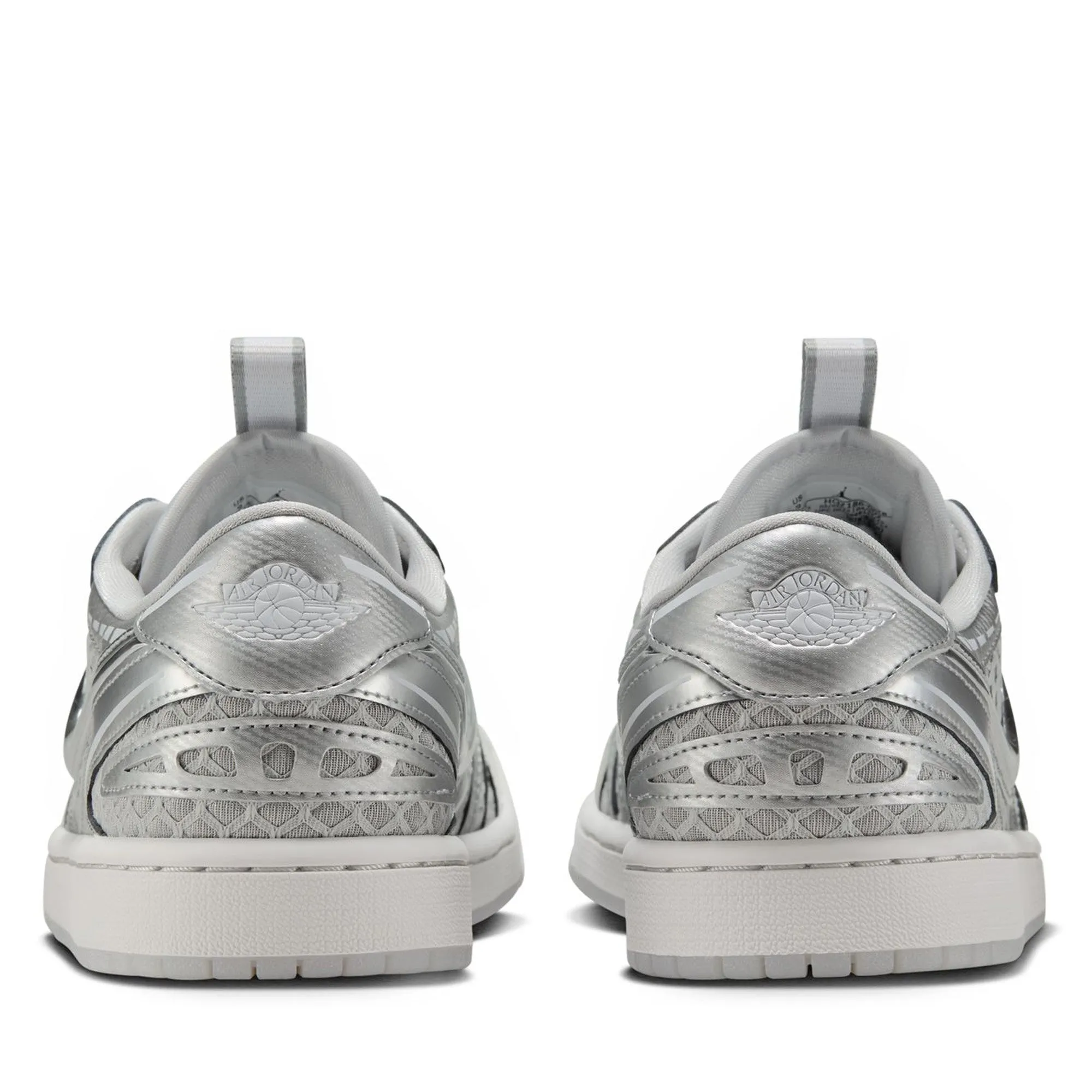 Women's Air Jordan 1 Low Method of Make V3 - Neutral Grey/Metallic Silver Athletic Vibe Silent Walk