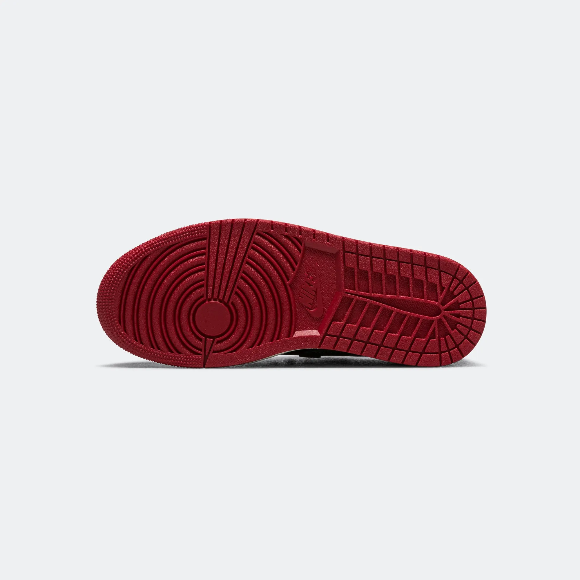 On The Go Womens Air Jordan 1 Low OG - Black/Gorge Green-Varsity Red-Sail