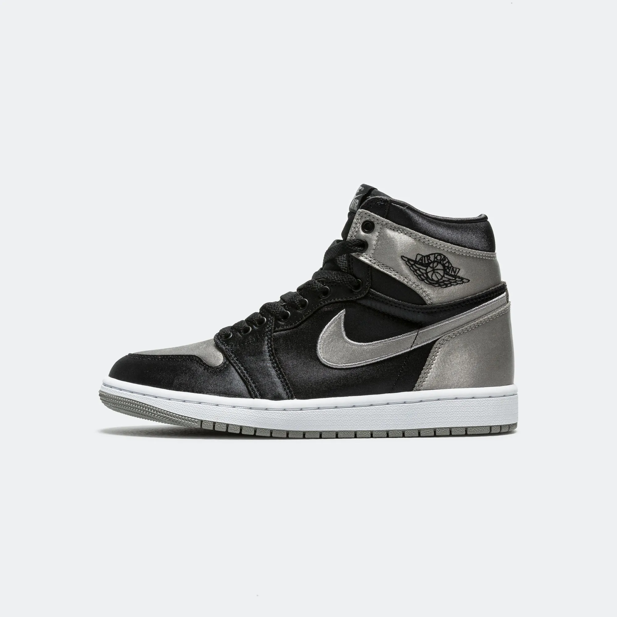 Spring Bounce Distinctive breathability Womens Air Jordan 1 Retro - Black/Medium Grey-White